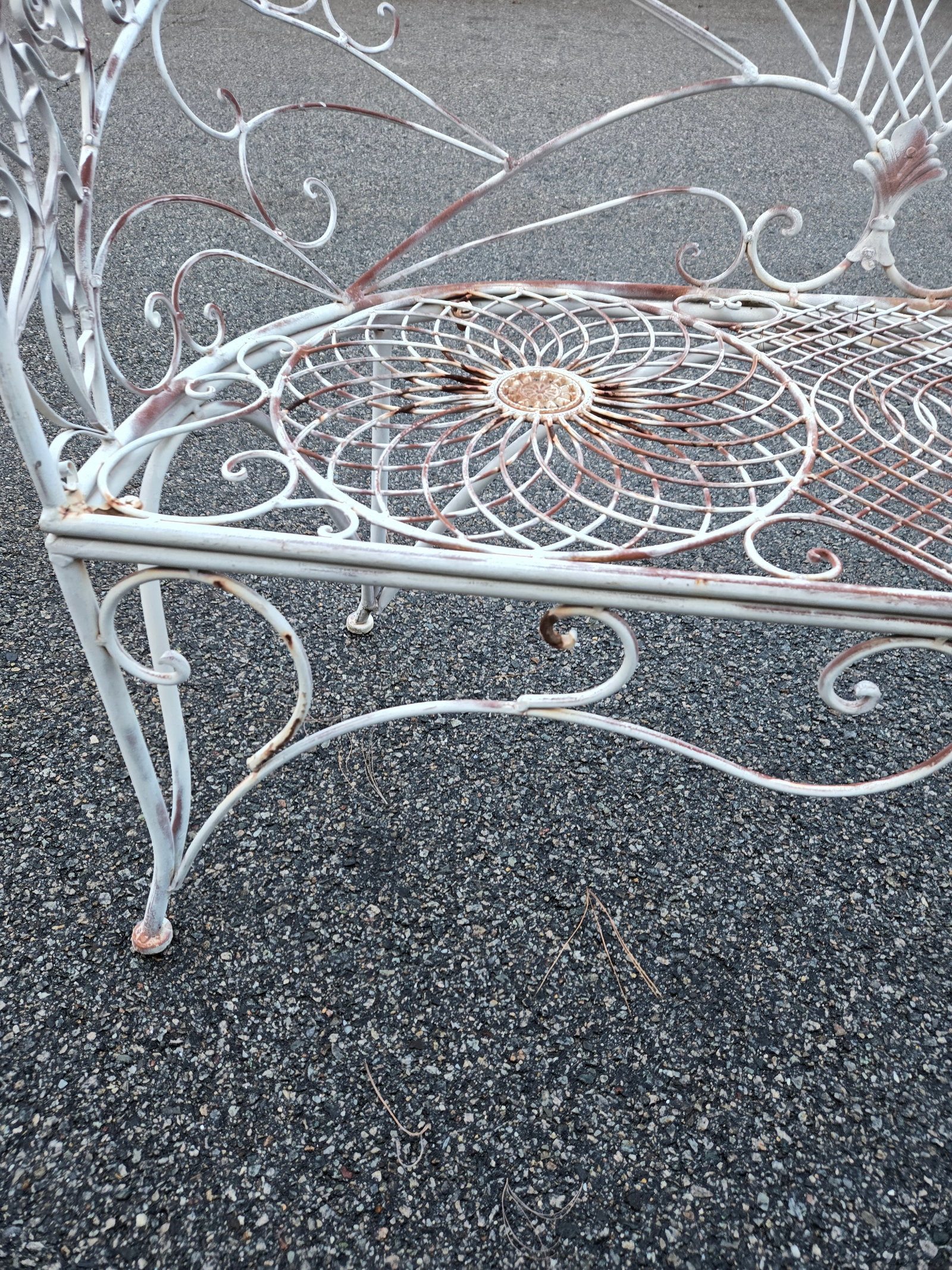 Vintage Salterini Wrought Iron Outdoor Patio Furniture, 3 Pieces - 2