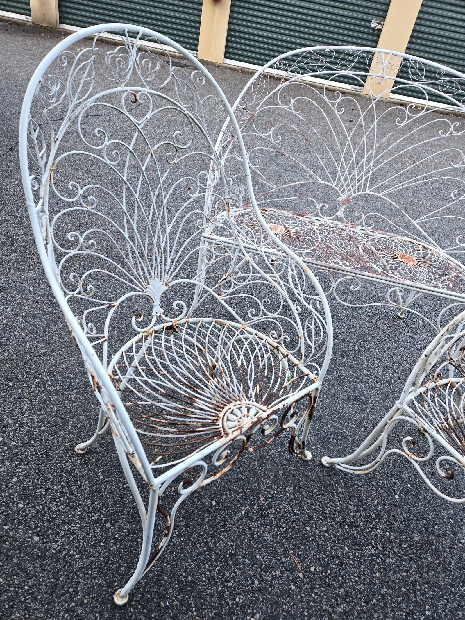 Vintage Salterini Wrought Iron Outdoor Patio Furniture, 3 Pieces - 6
