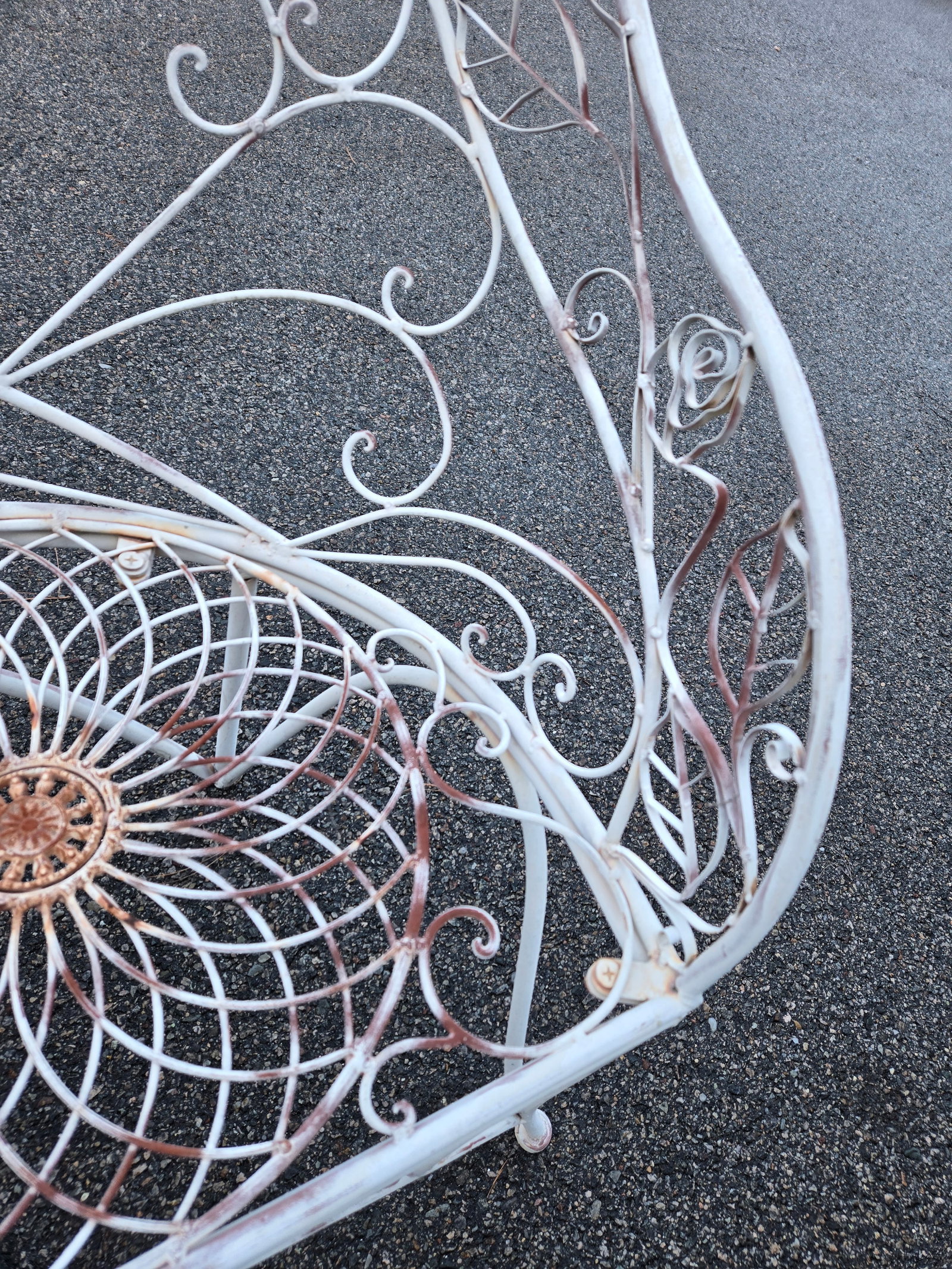 Vintage Salterini Wrought Iron Outdoor Patio Furniture, 3 Pieces - 7