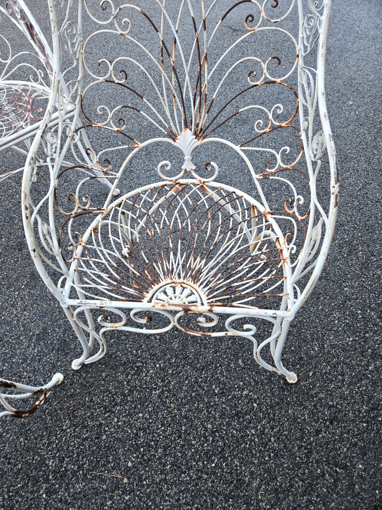 Vintage Salterini Wrought Iron Outdoor Patio Furniture, 3 Pieces - 9