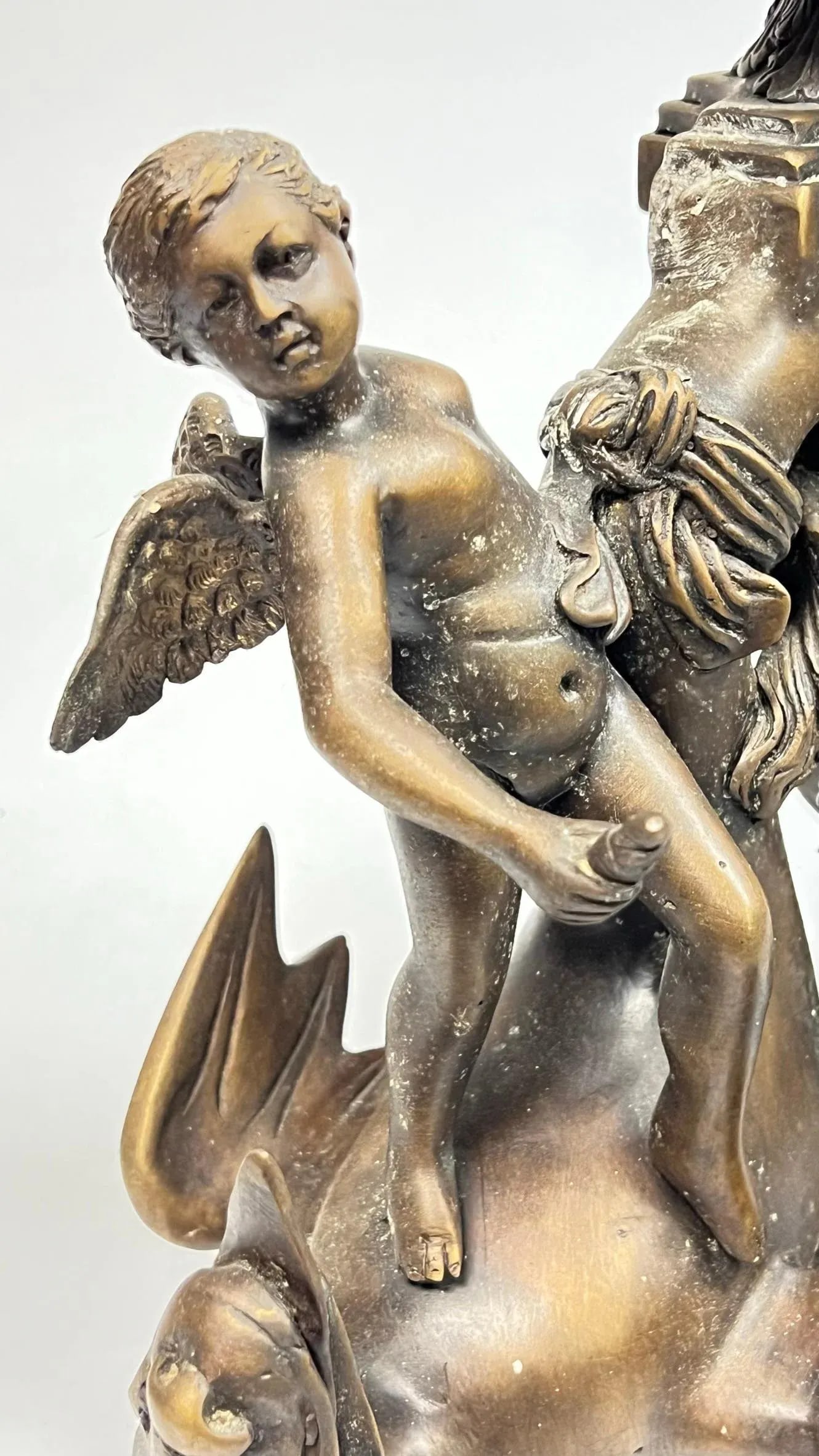Italian Bronze Chenets in Renaissance Style - A Pair - 10