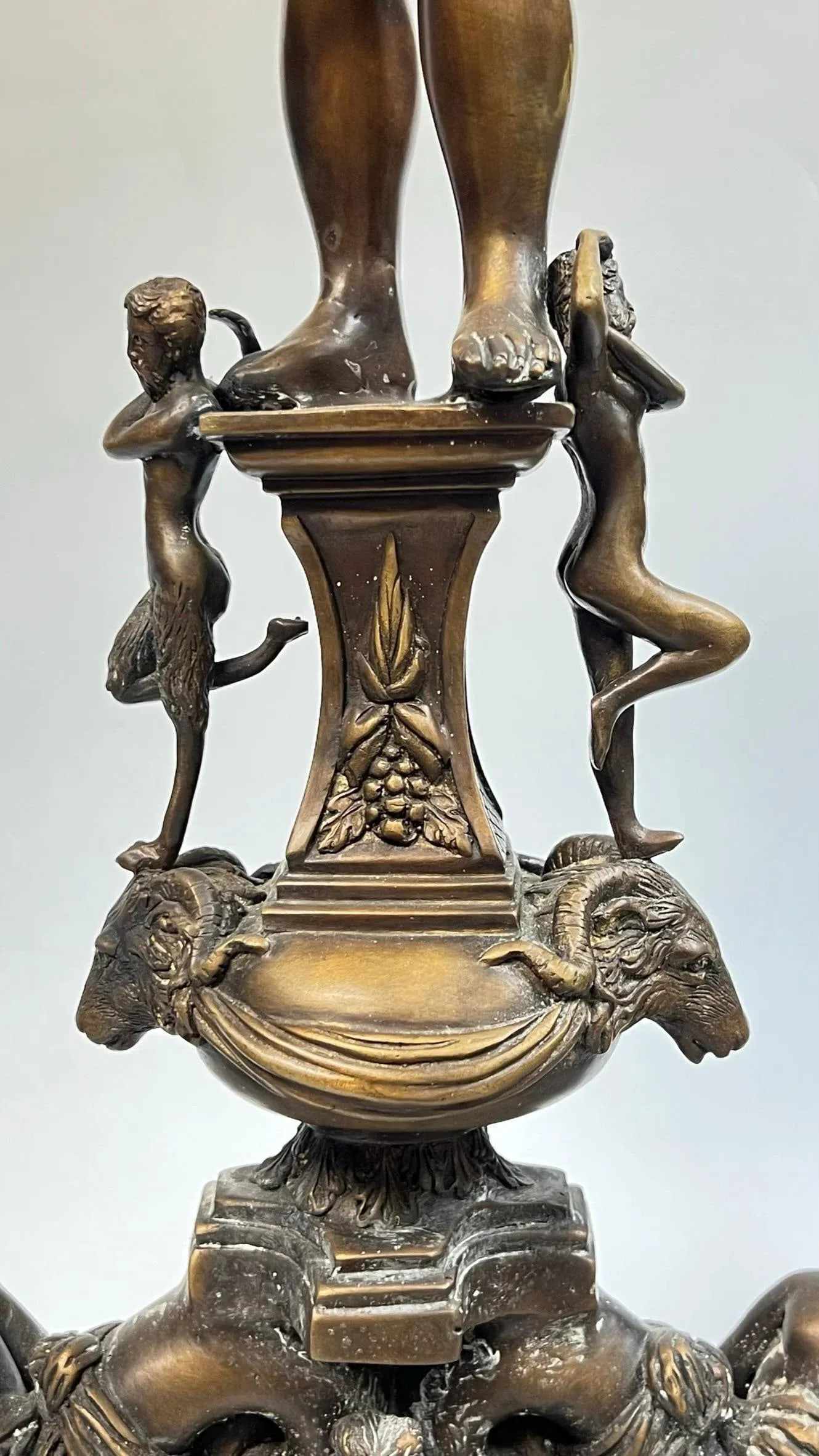 Italian Bronze Chenets in Renaissance Style - A Pair - 7