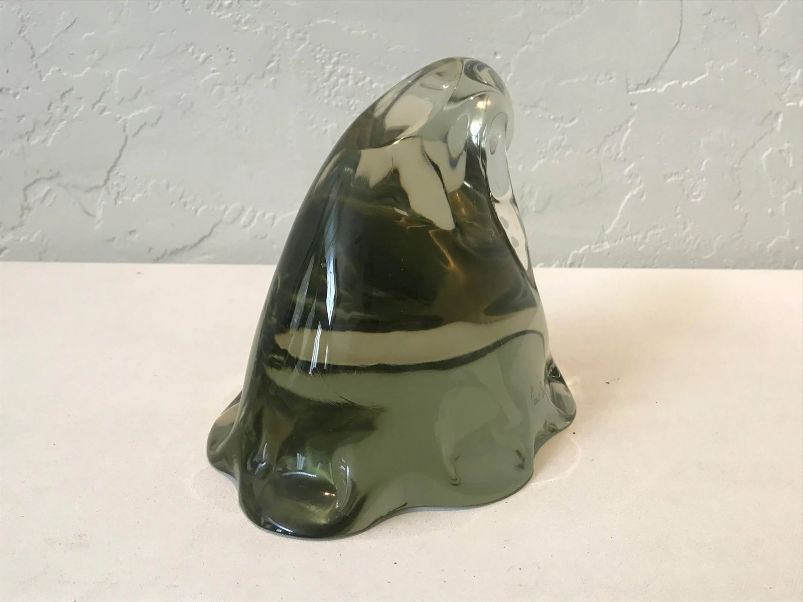 1980s Pino Signoretto Signed Murano Glass Sculpture - 6