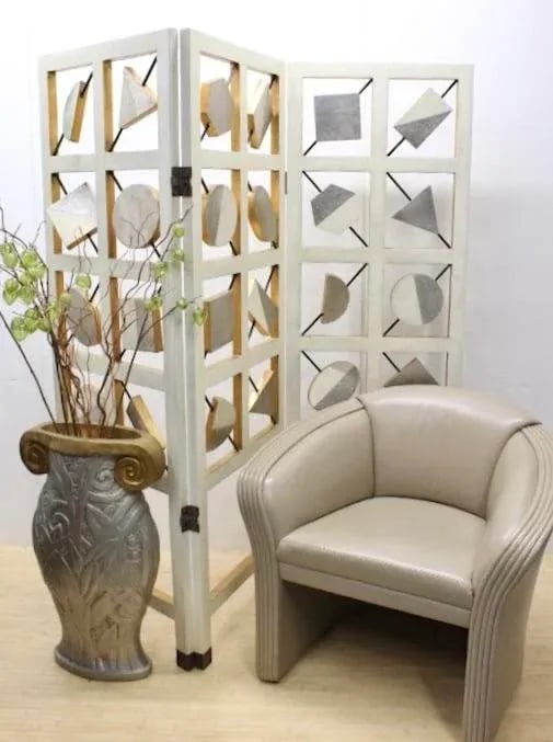 Large 1970s Geometric Room Divider - 2