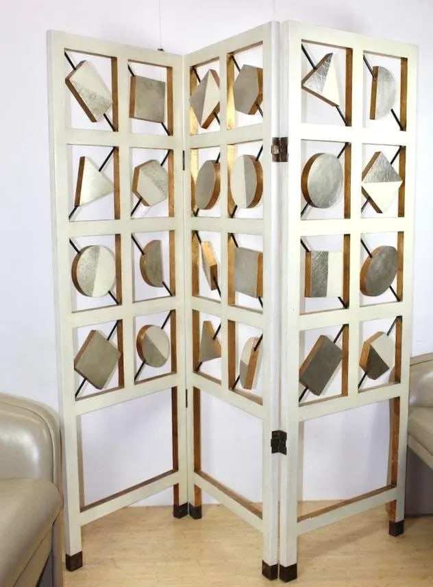 Large 1970s Geometric Room Divider - 3