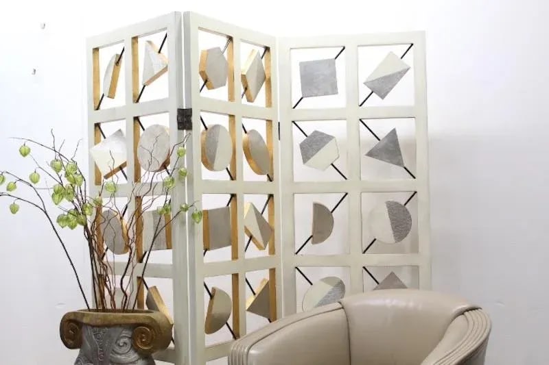 Large 1970s Geometric Room Divider - 4