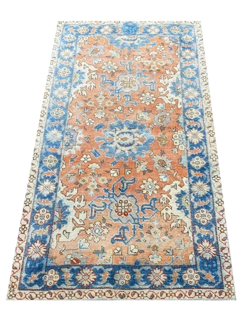1950s Vintage Old Persian Tabriz Area Rug 3x5 - 8