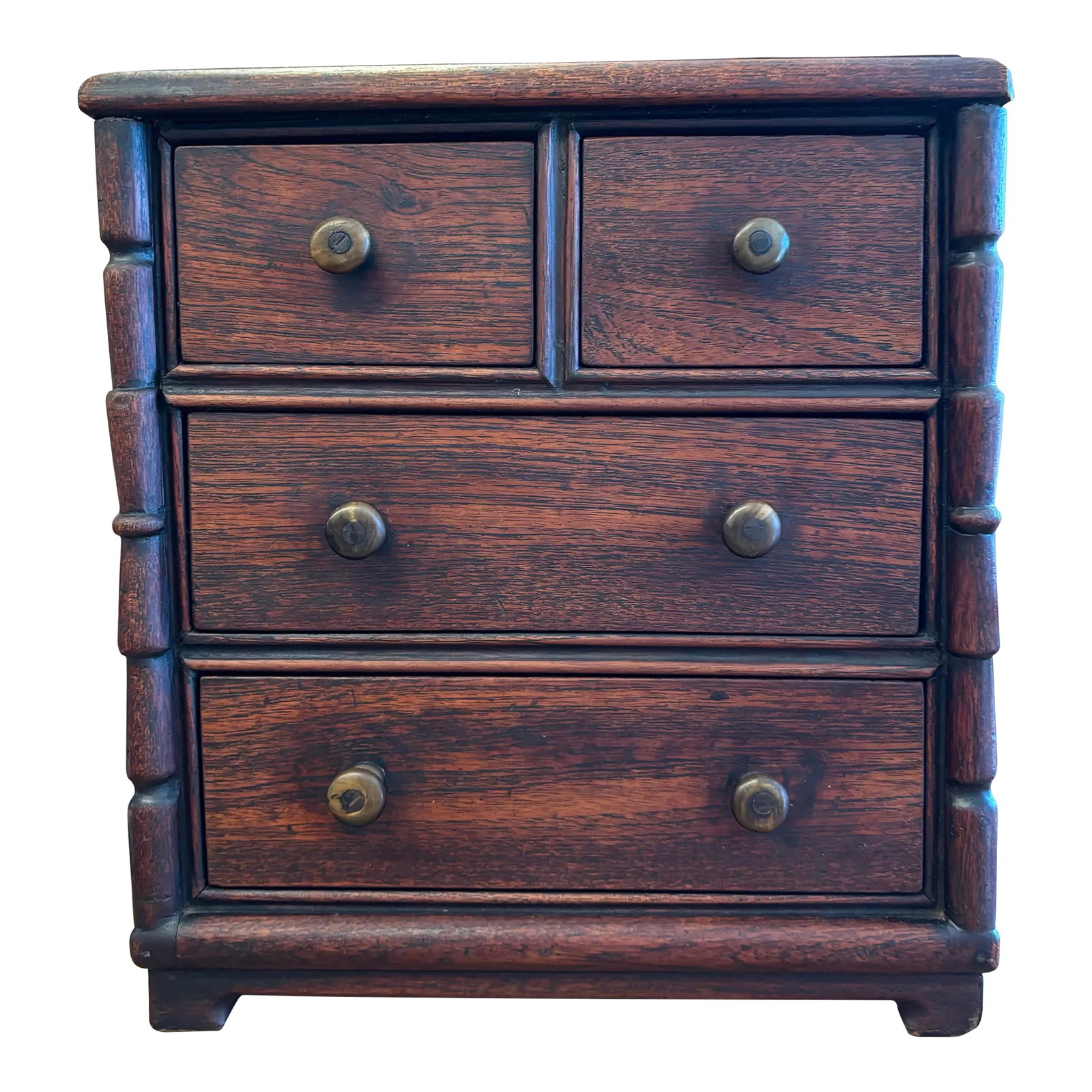 19th Century English Salesman's Sample Mahogany Chest of Drawers (1 of 7)