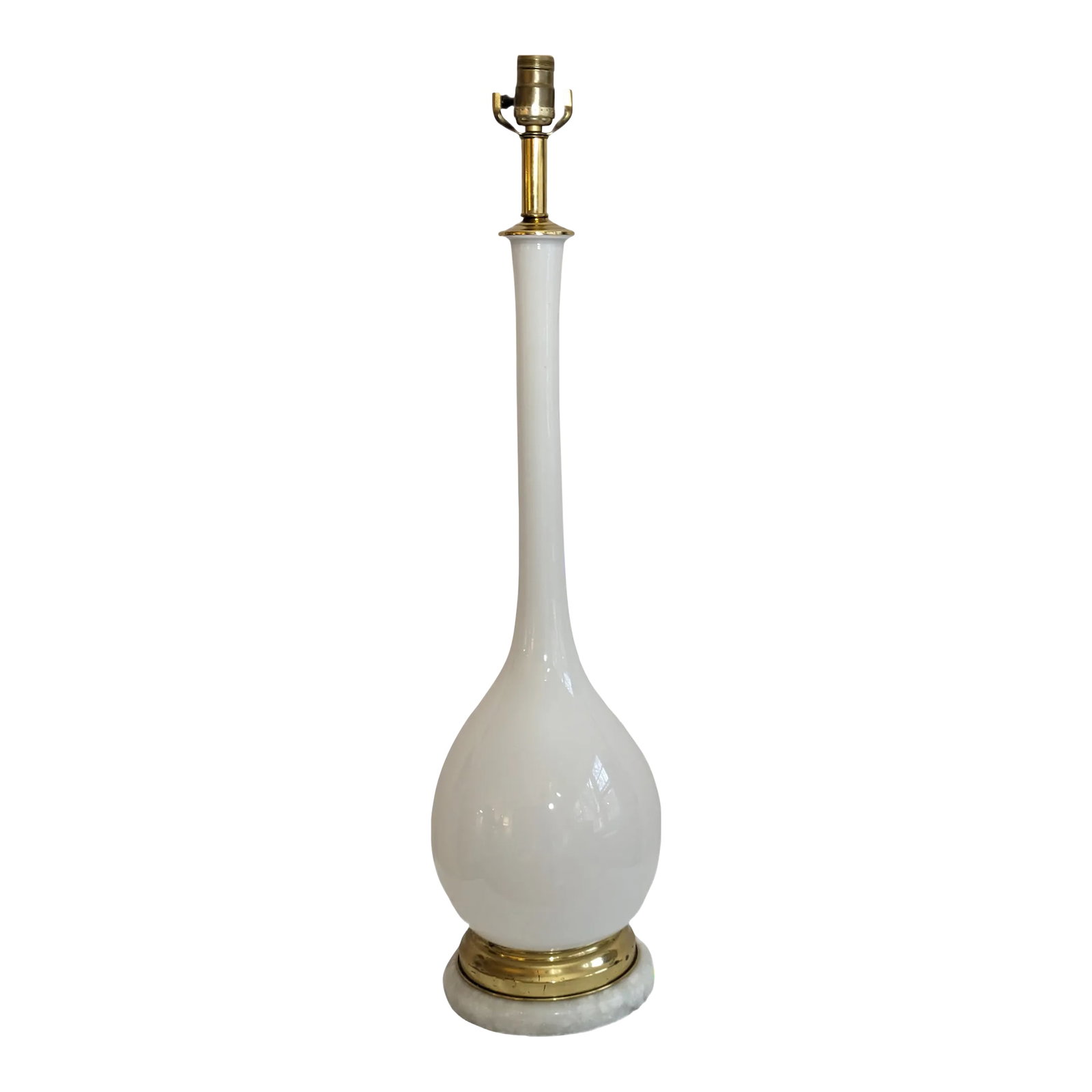 Mid-Century Archimede Leguso Murano Glass Long Neck Lamp - 2