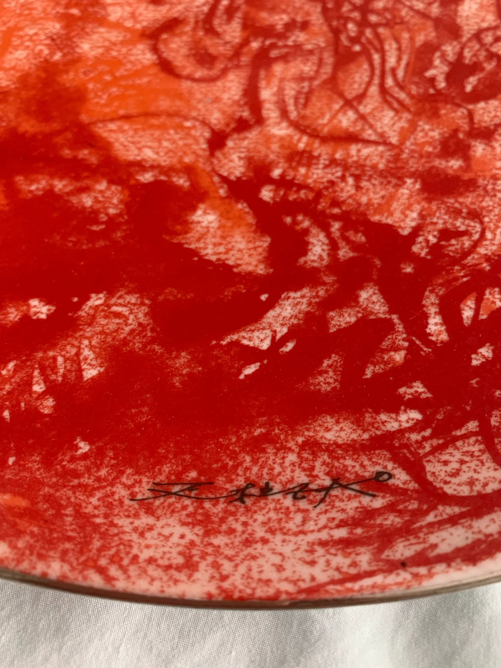 Bernardaud Zao Wau-Ki "Pierre De Feu" Limited Plate Collection - 3
