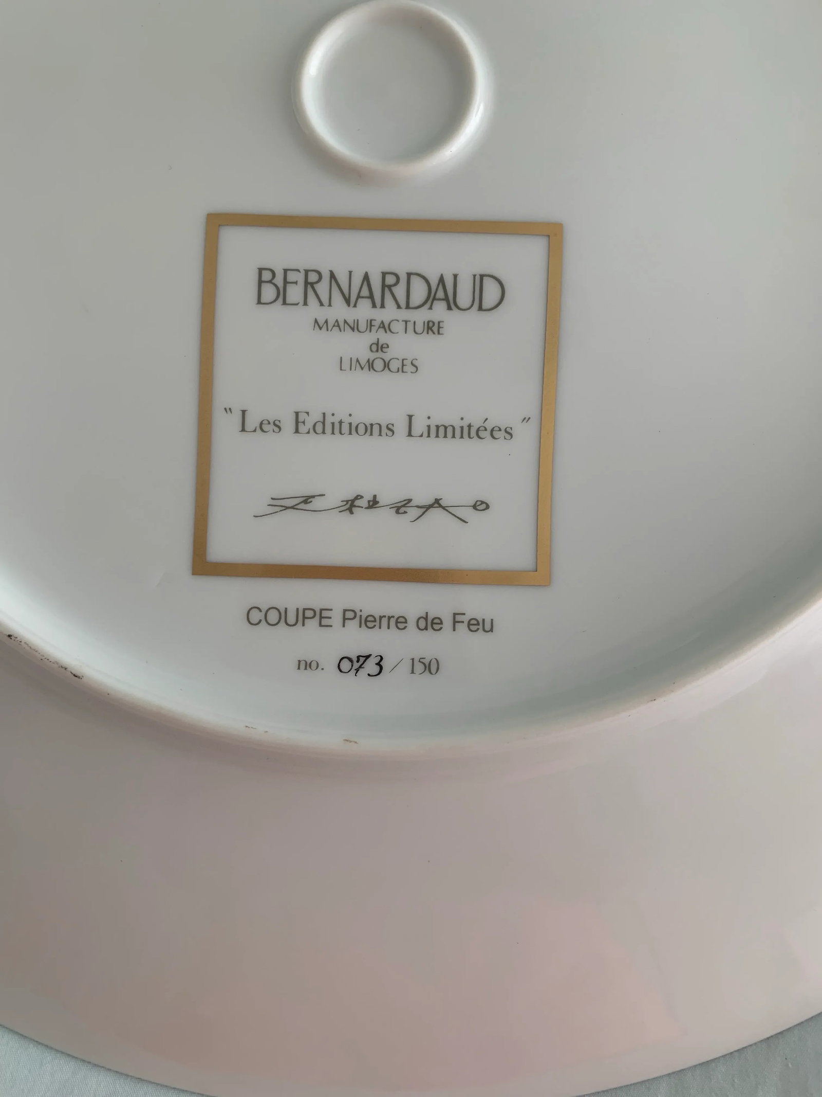 Bernardaud Zao Wau-Ki "Pierre De Feu" Limited Plate Collection - 4
