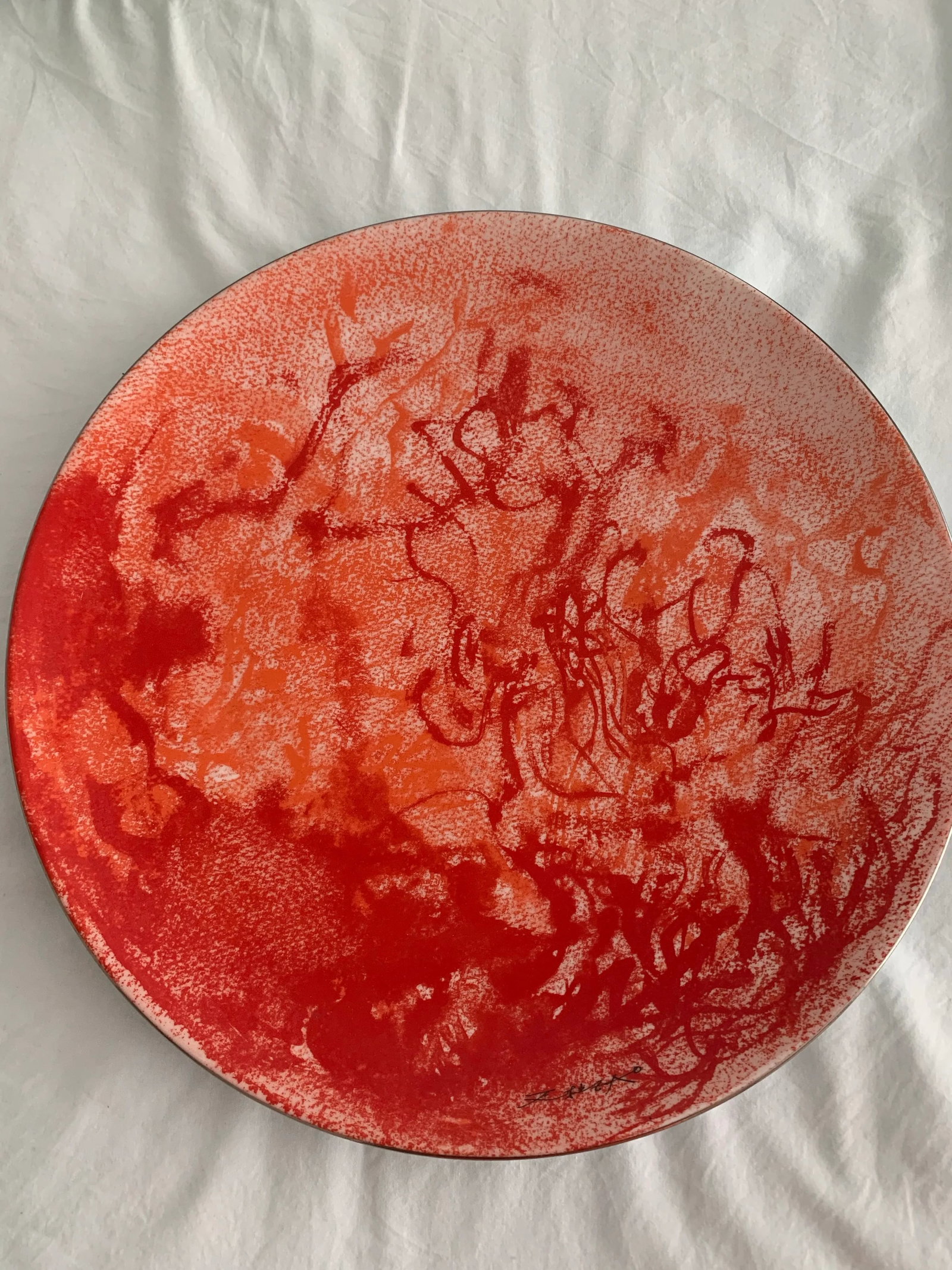 Bernardaud Zao Wau-Ki "Pierre De Feu" Limited Plate Collection - 5