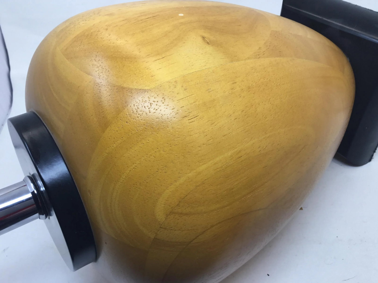 Pair, Postmodern Table Lamps, Solid Pear-Wood, United States, Circa 1980s - 6