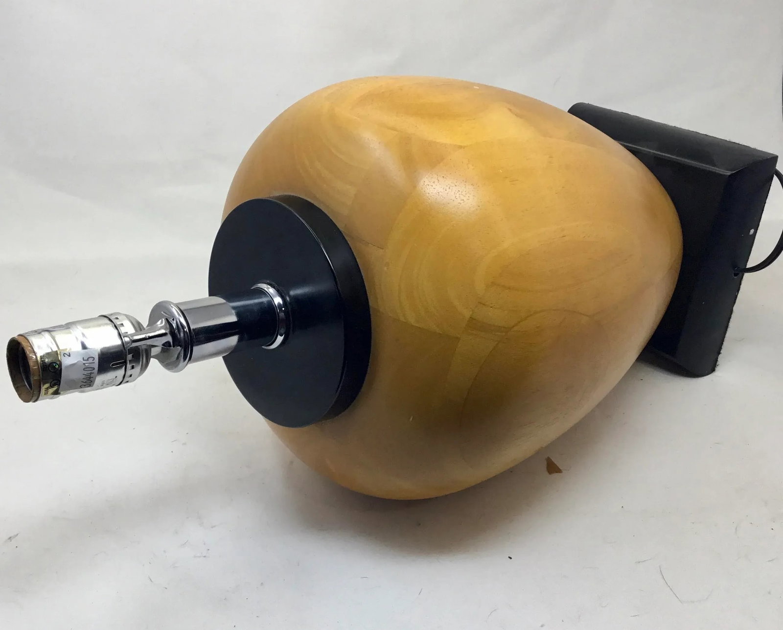 Pair, Postmodern Table Lamps, Solid Pear-Wood, United States, Circa 1980s - 7