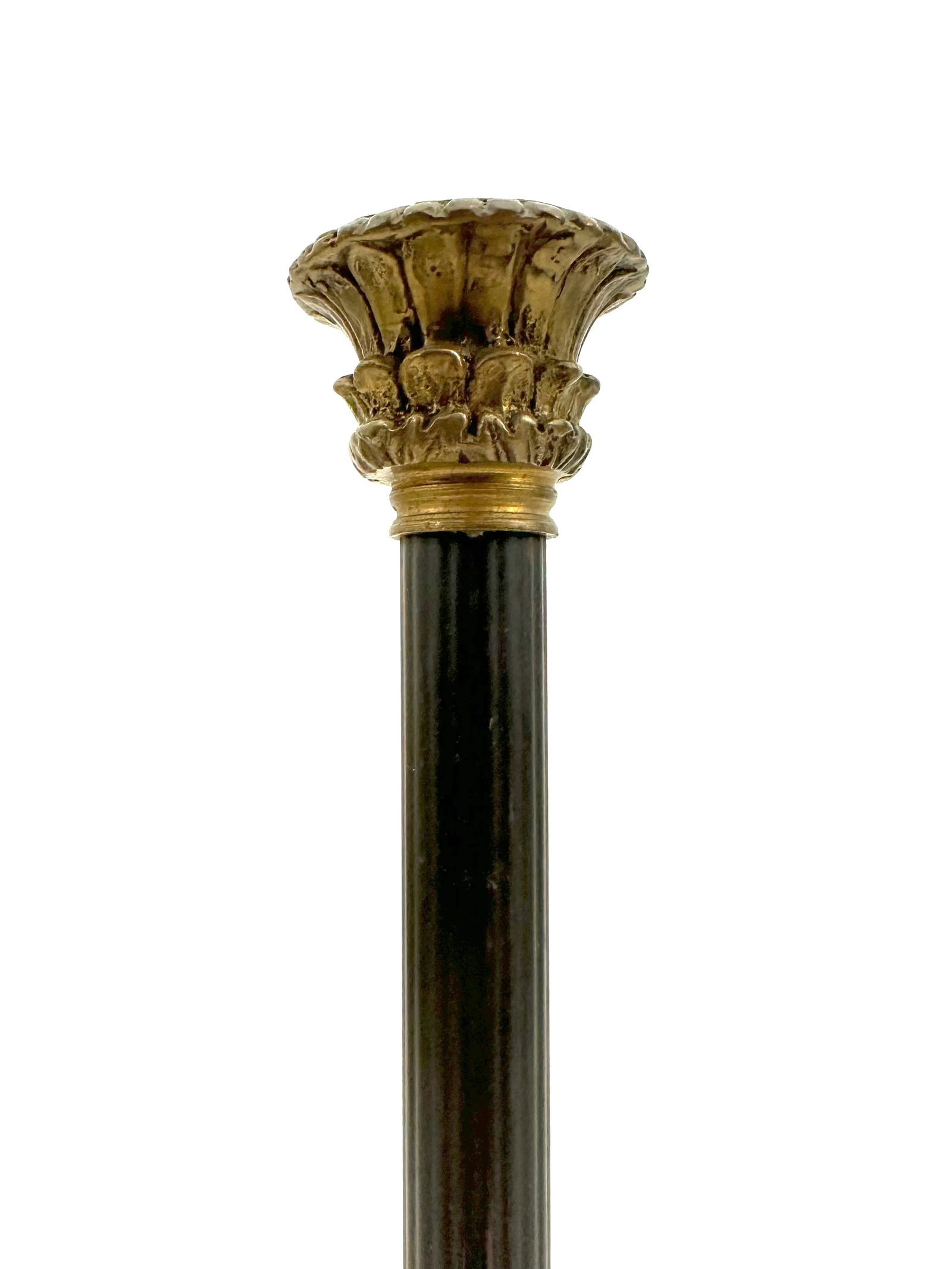 1940s Neoclassical Revival Bronze and Brass Candlesticks- a Pair - 3