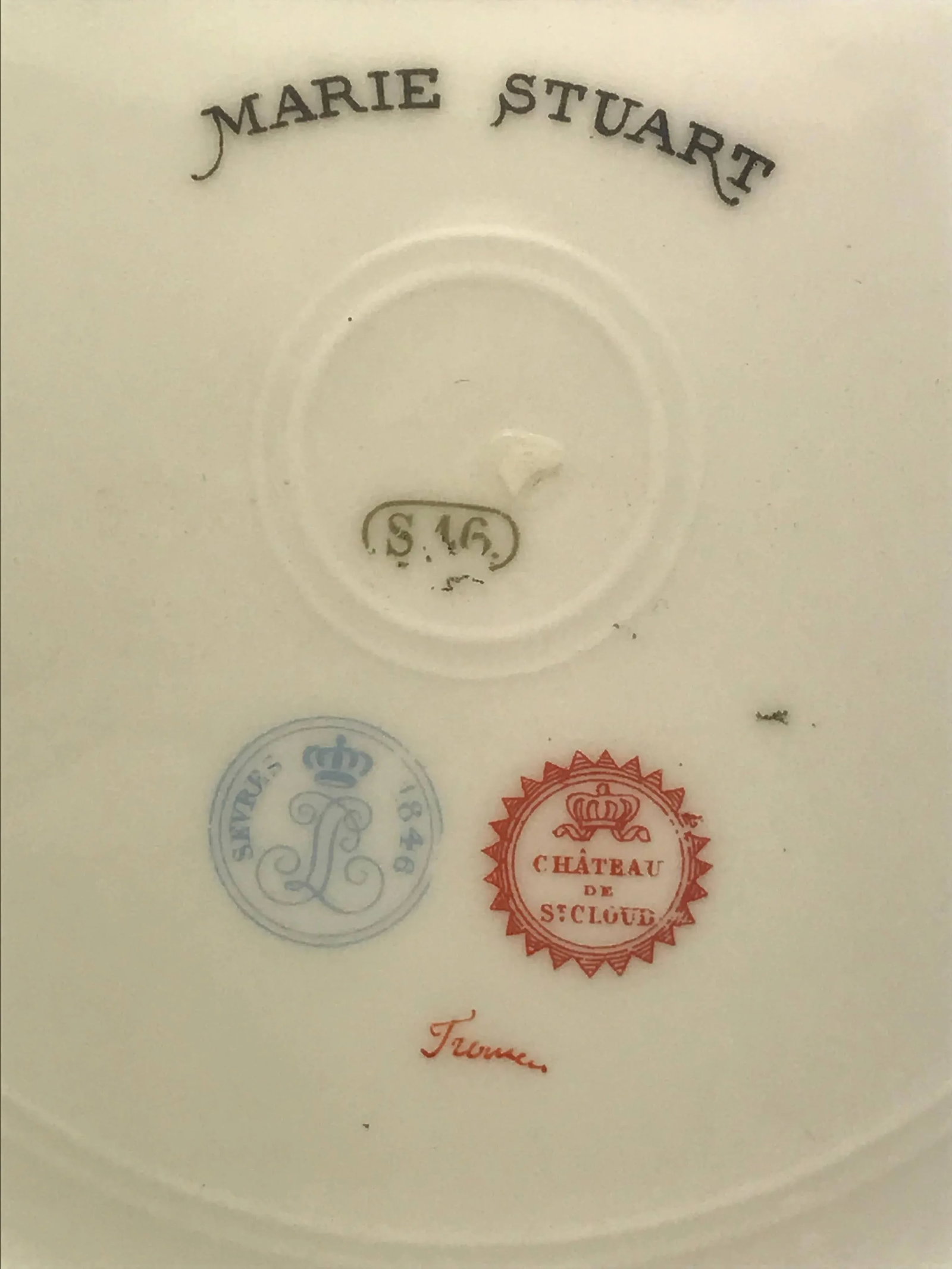 Antique Sevres France Portrait Plates, Hand-Painted Artist Signed - a Pair - 6