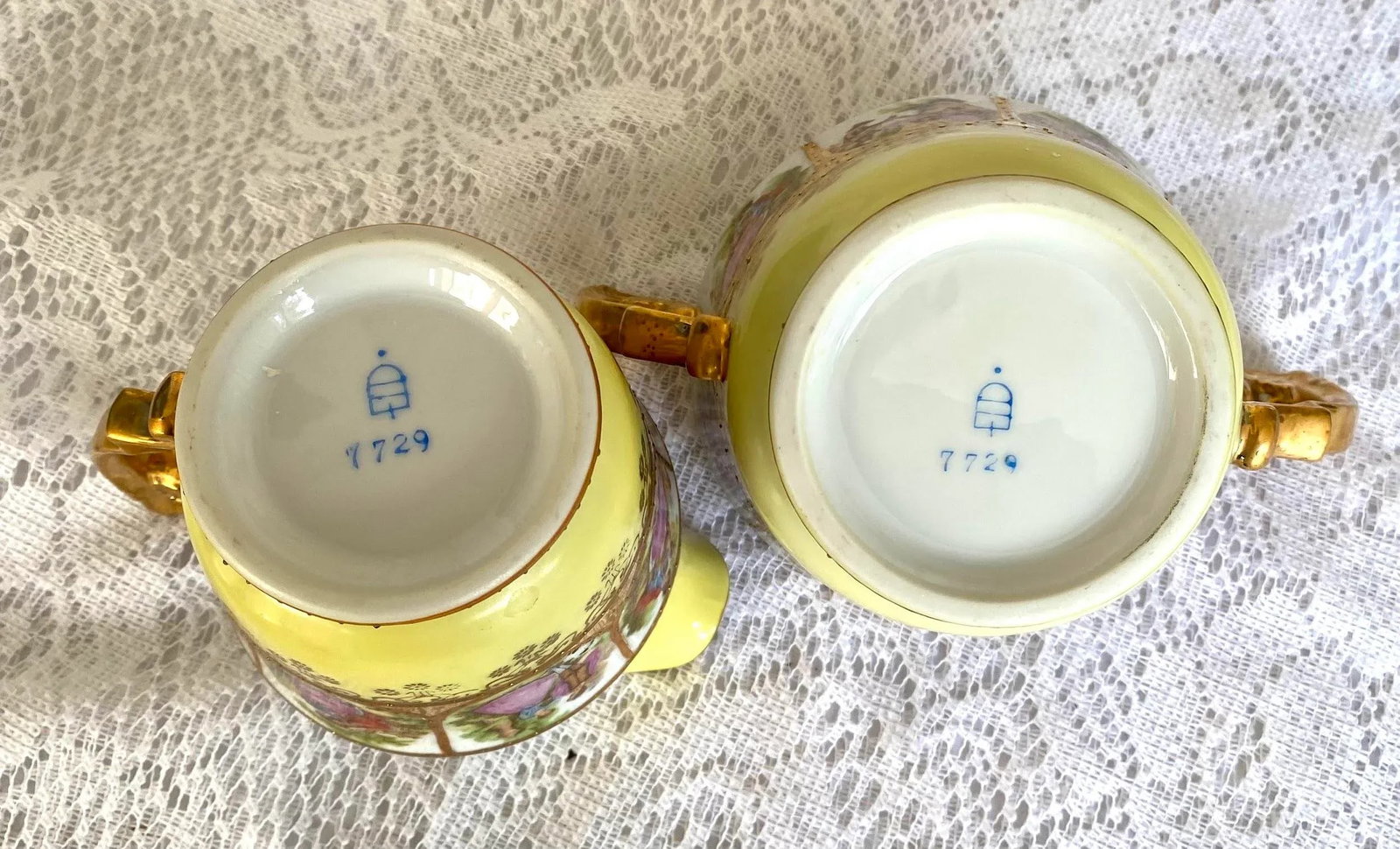 1950s Royal Vienna by Arnart "Love Story" Collection - Tea/Coffee Serving Set, Hand Painted, Courtin - 10