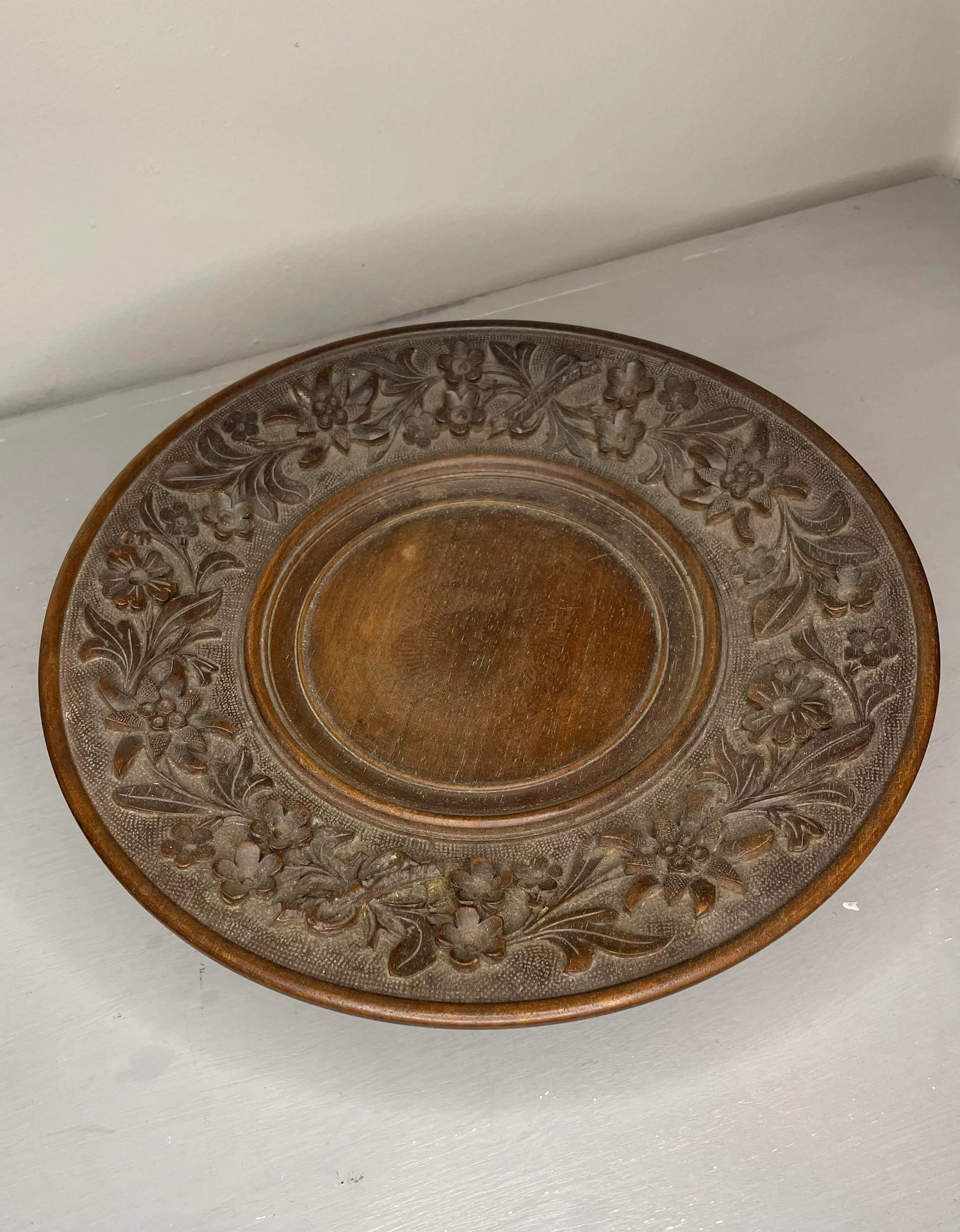 Antique German Black Forest Music Tray - 2