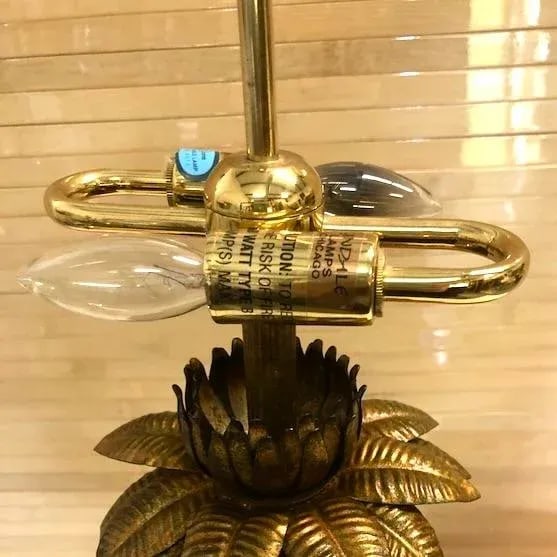 Vintage Tyndale Table Lamp of Elephants - 3