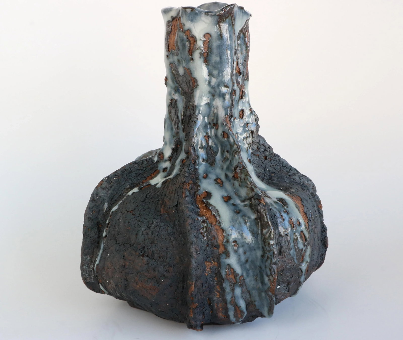 Mid 20th Century Brutalist Style Studio Pottery Vase - 3