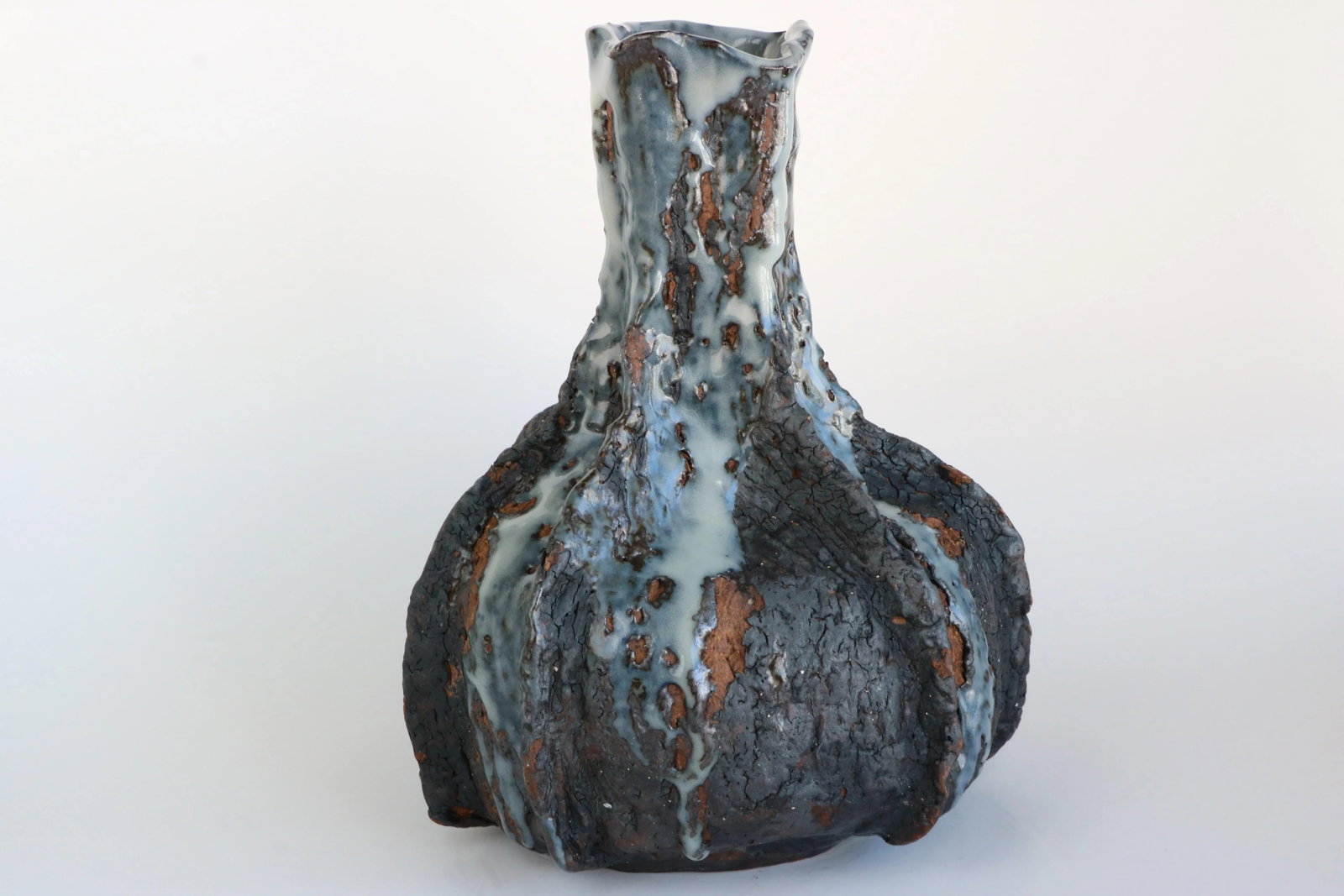 Mid 20th Century Brutalist Style Studio Pottery Vase - 4