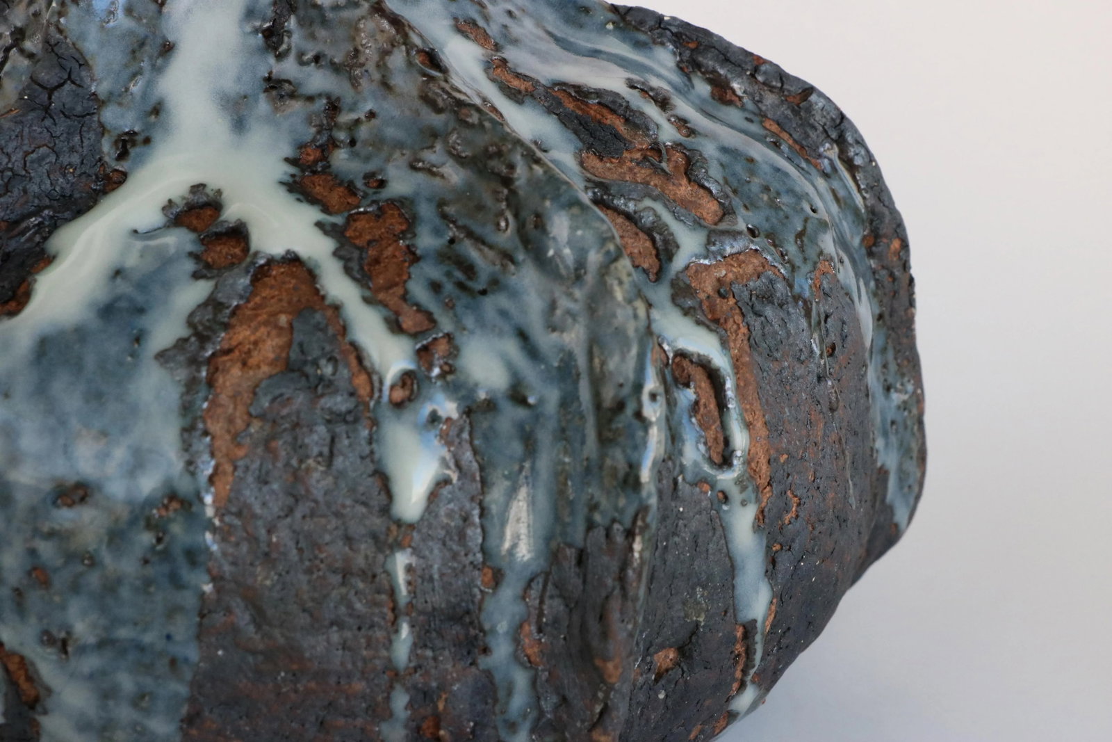 Mid 20th Century Brutalist Style Studio Pottery Vase - 5