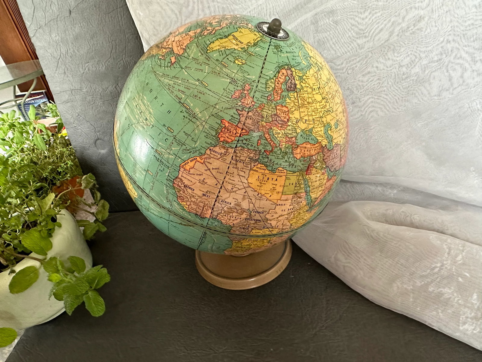 George F Cram Vintage World Globe - 5