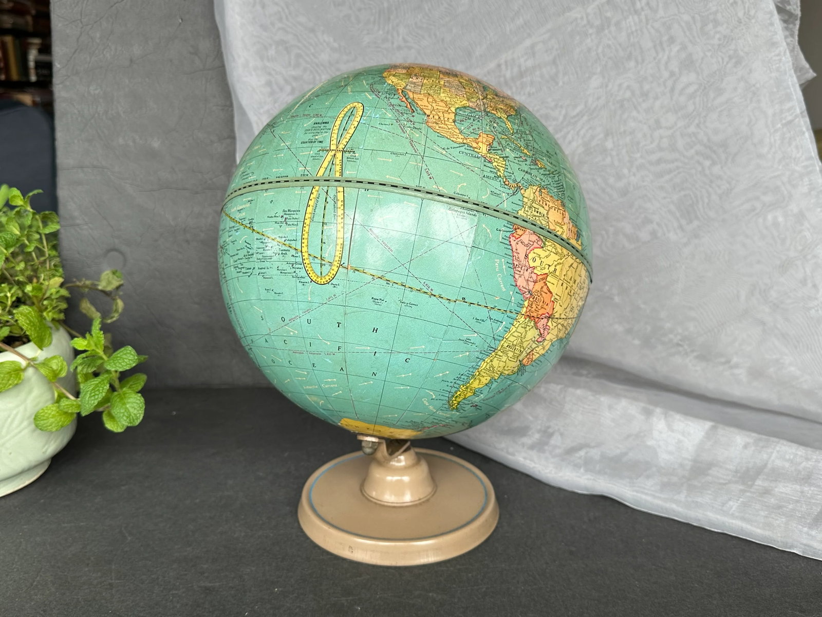George F Cram Vintage World Globe - 7