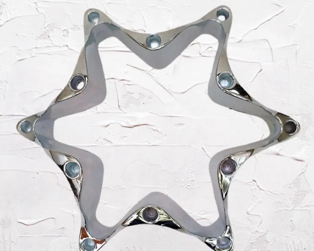 Sculptural Silver Plated Candle Holder by Jens Harald Quistgaard for Dansk - 3