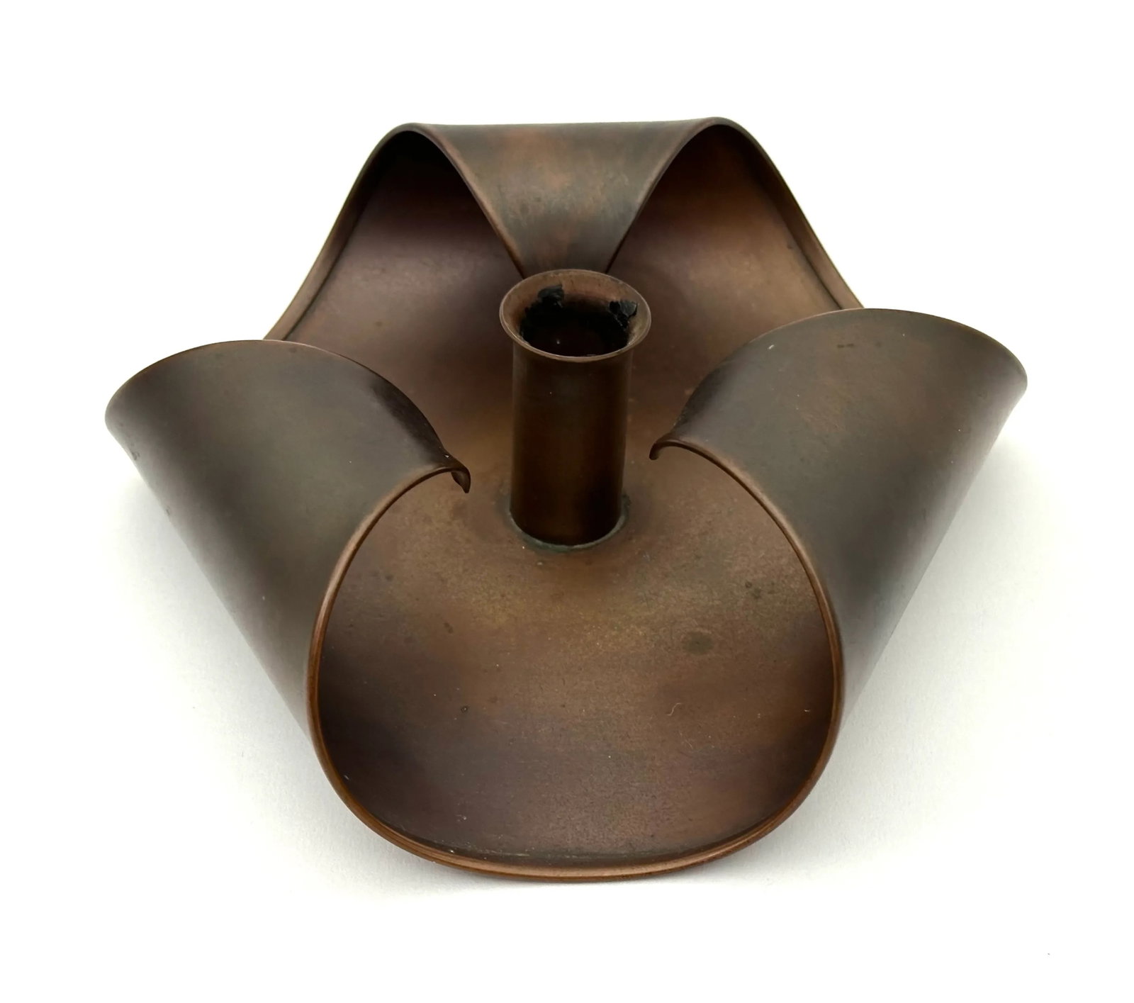 1960s Arts and Craft Revival Kopper Krafters of Hyannis Cape Cod Candlestick Holders - a Pair - 3