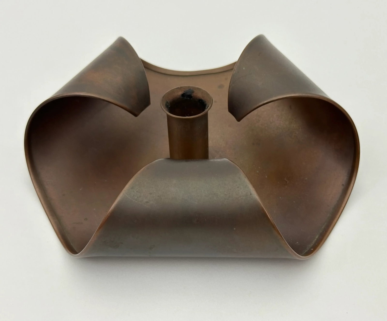 1960s Arts and Craft Revival Kopper Krafters of Hyannis Cape Cod Candlestick Holders - a Pair - 4
