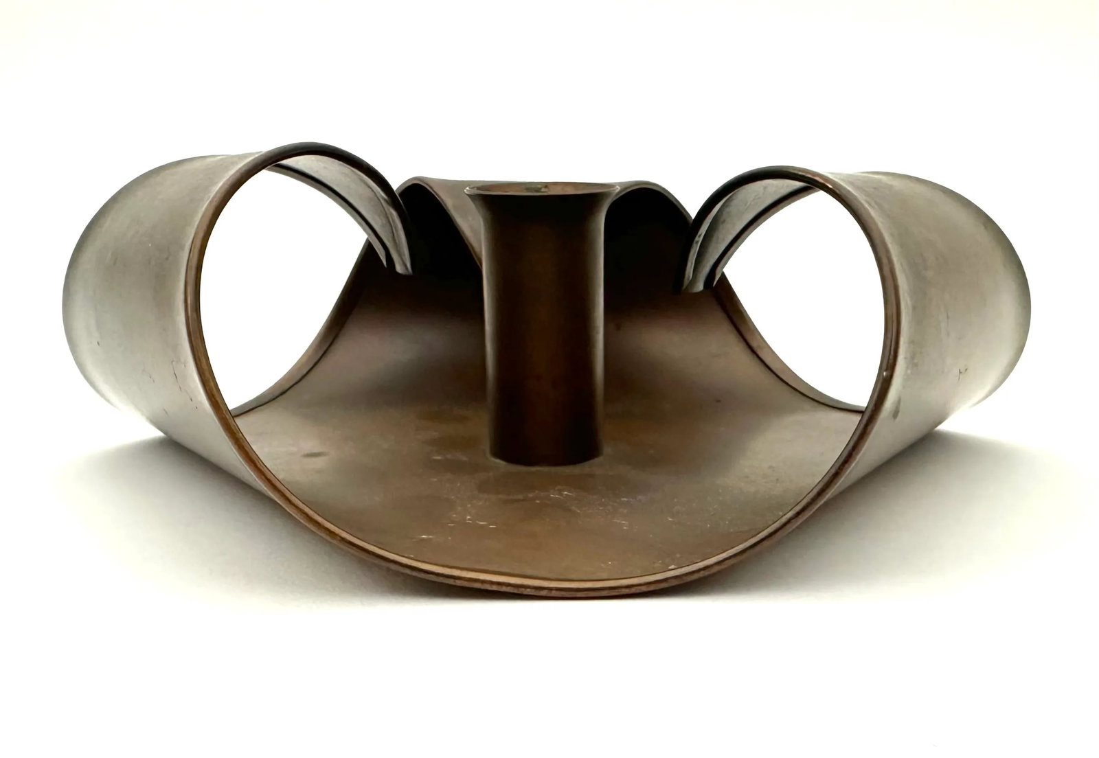 1960s Arts and Craft Revival Kopper Krafters of Hyannis Cape Cod Candlestick Holders - a Pair - 5