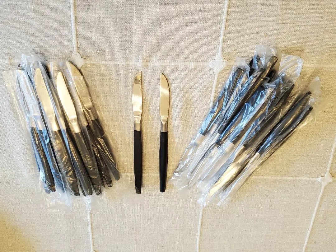 Set of 34 Mid-Century Modern Stainless Brunch Knives - 8