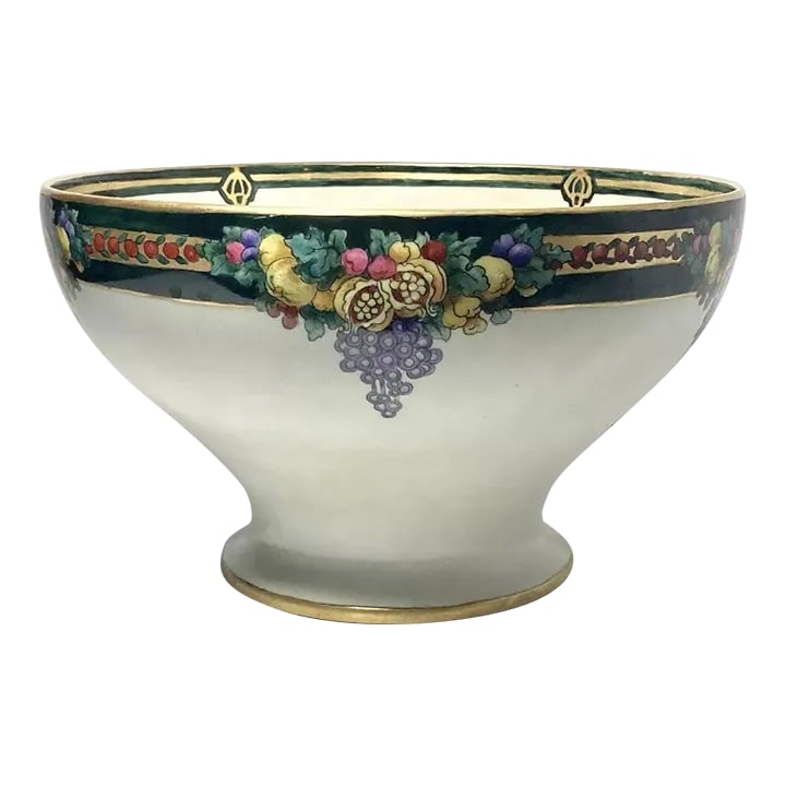 1890s Tressemanes & Vogt Limoges Porcelain Iridescent Fruit Motif Bowl: 1890s Tressemanes & Vogt (T&V) Limoges Porcelain Iridescent Fruit Motif Bowl 10" No chips, cracks, or fleabites. Length 10 1/2" Height 6" Circa 1890-1900s Condition: Alterations: Original Design Modif