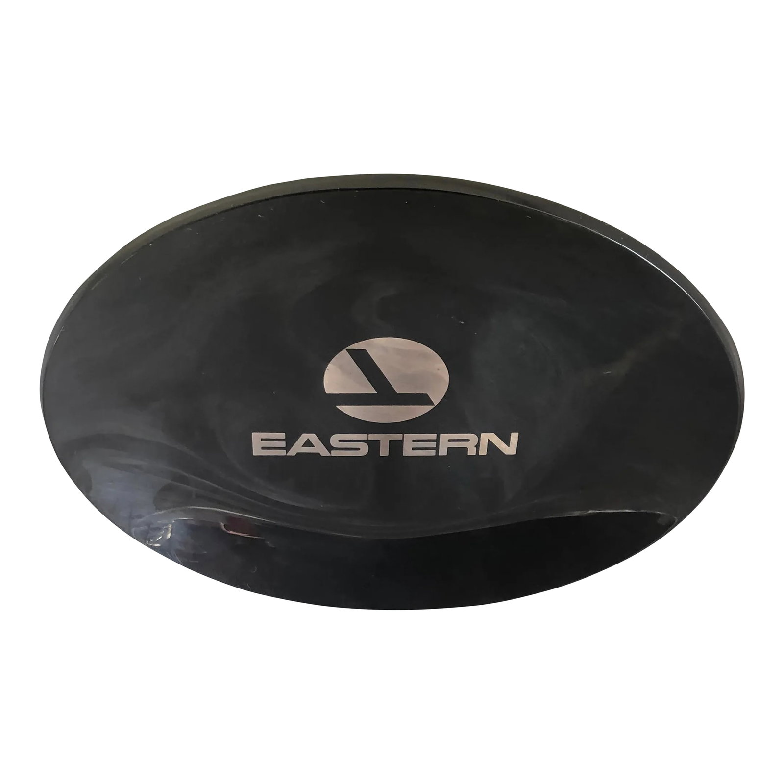 Vintage Eastern Airlines Smoked Glass Tray: This vintage black smoked glass tray is a cool Eastern Airlines collectible from the 1960s. Use the small glass tray as a catchall on your office desk, hallway console, or bedroom dresser. The vintage