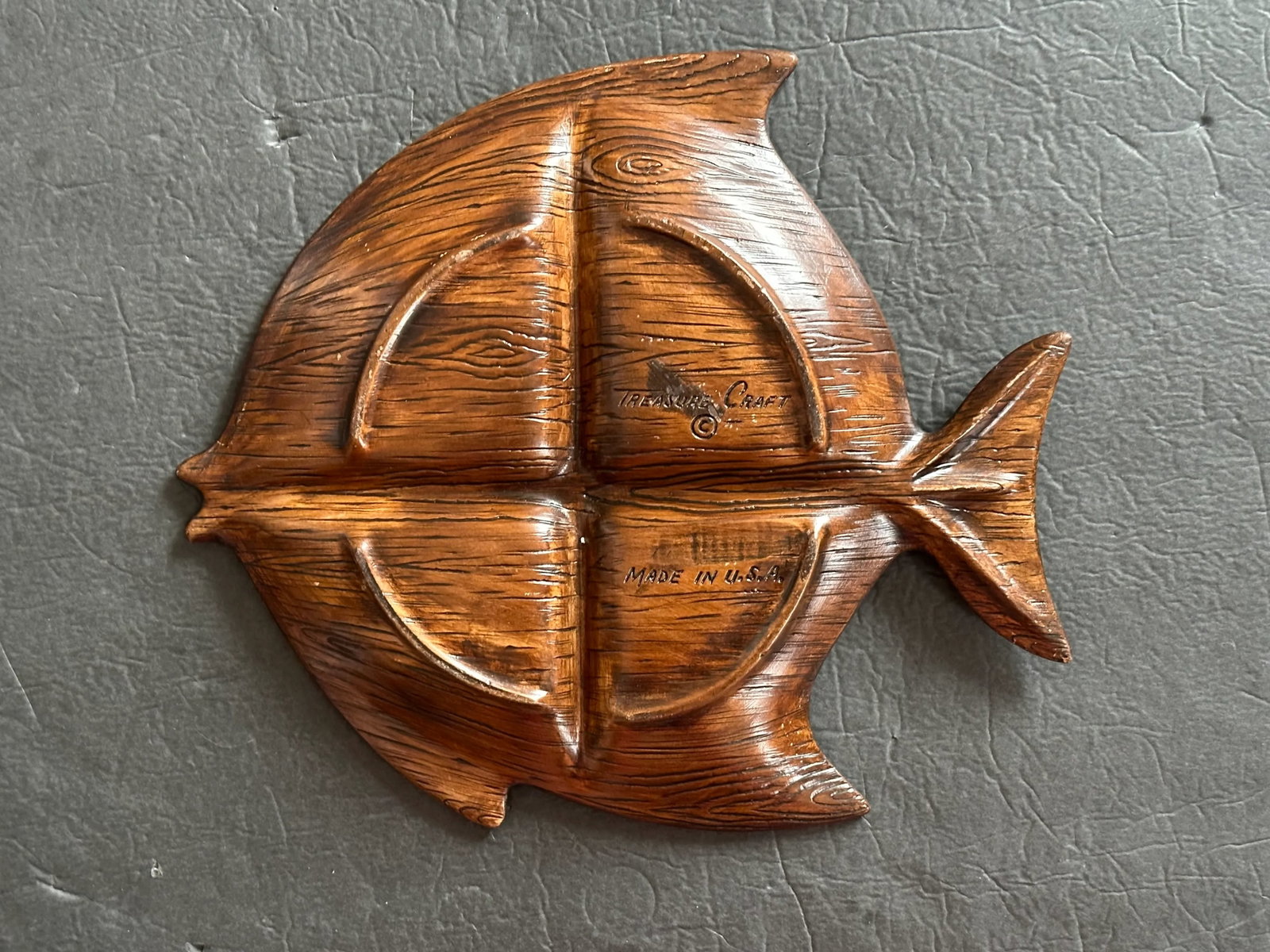 Mid Century California Pottery Decorative Fish Serving Dish - 10