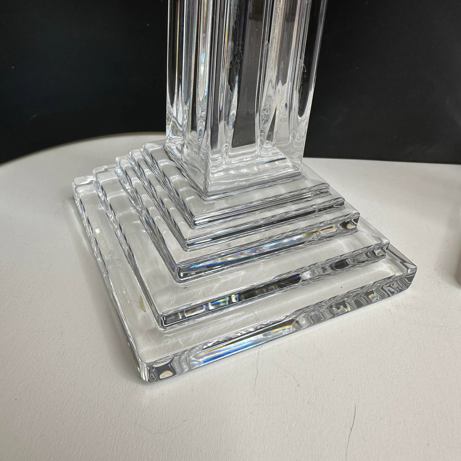 1990s Waterford Americas Heritage Collection Pair of George Washington Candlesticks - 4