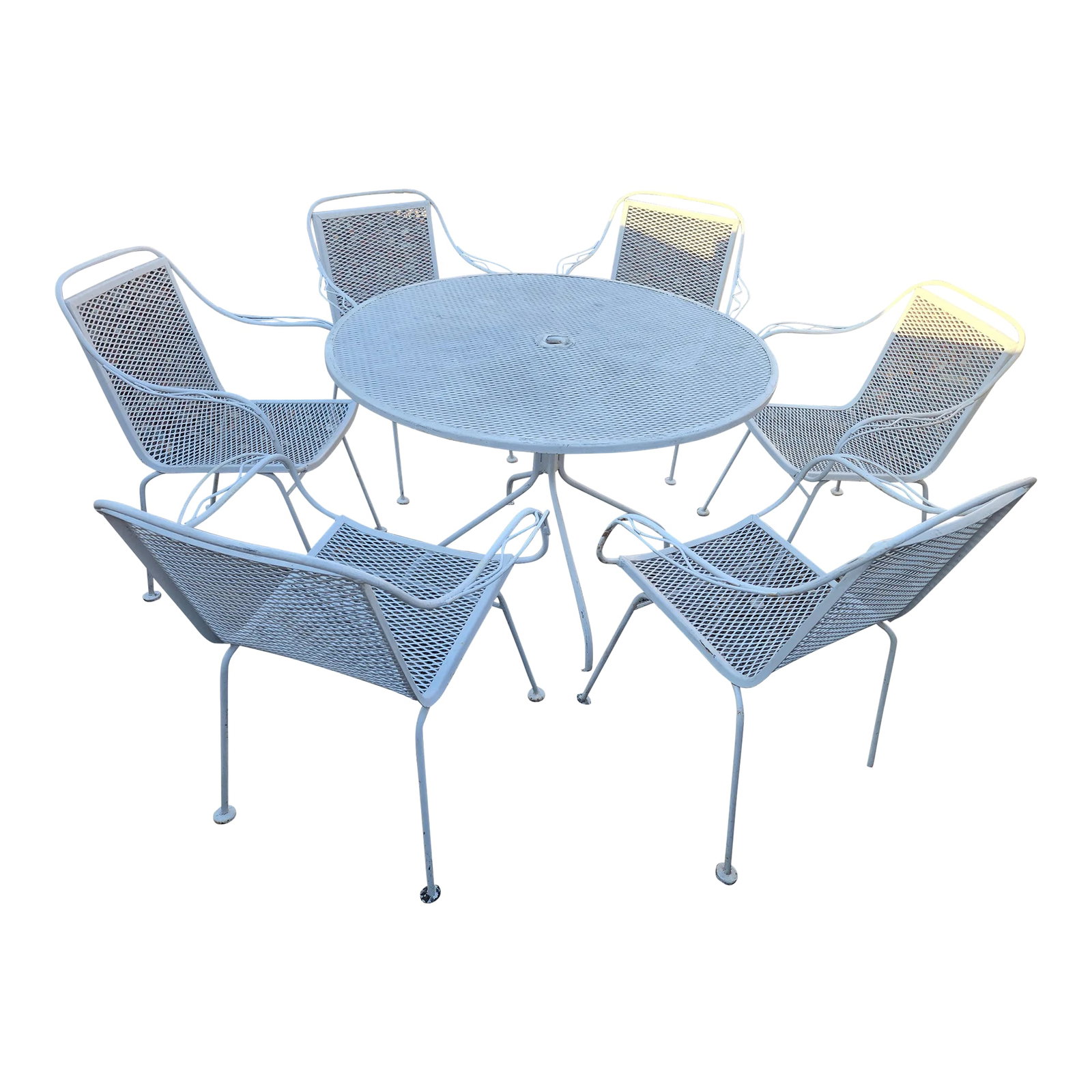 Vintage Woodard Sculptura Style Outdoor Patio Seating, Attributed (1 of 12)