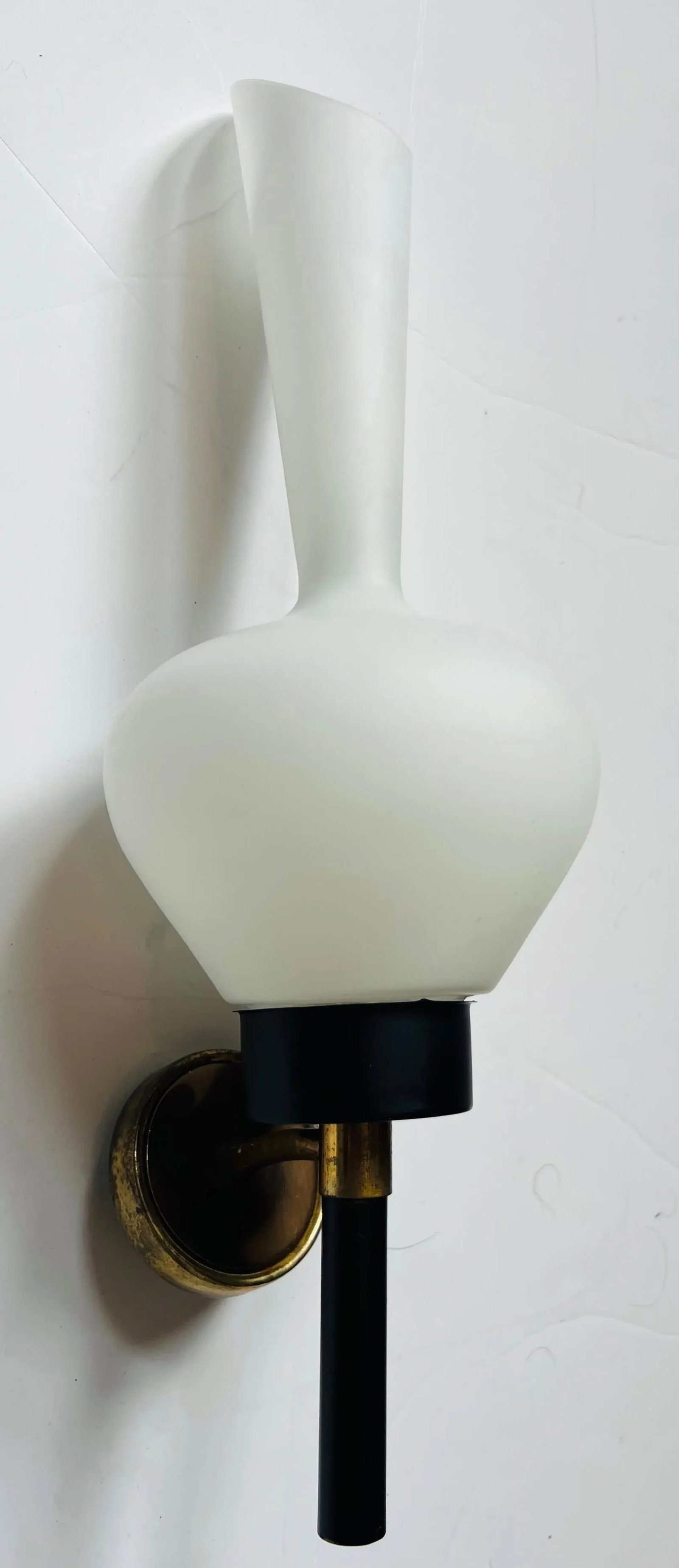 Large Grand French 1950s Mid Century Wall Lamps - A Pair - 8