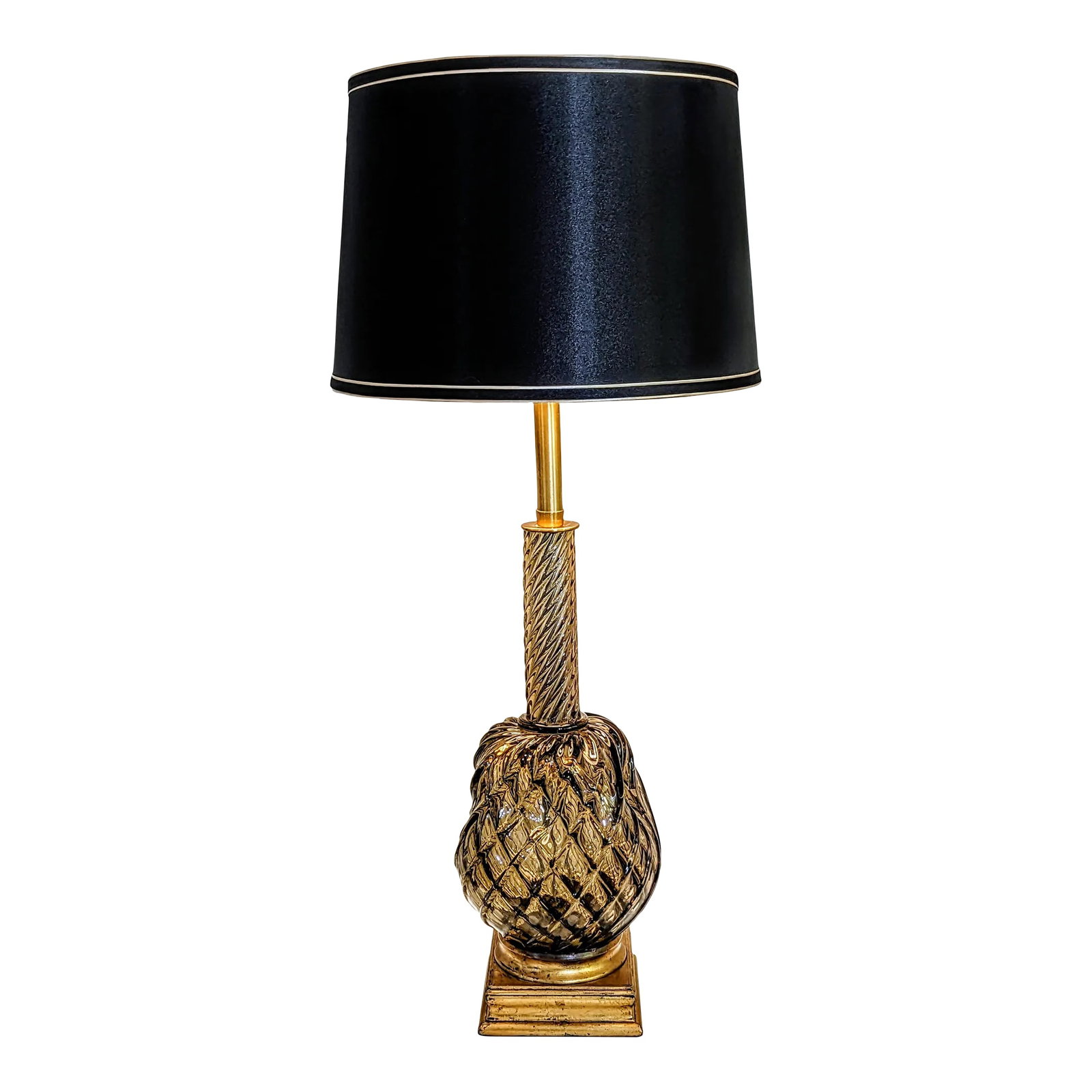 Carlo Scarpa for Venini Diamante Murano Glass Table Lamp C. 1936 (1 of 7)