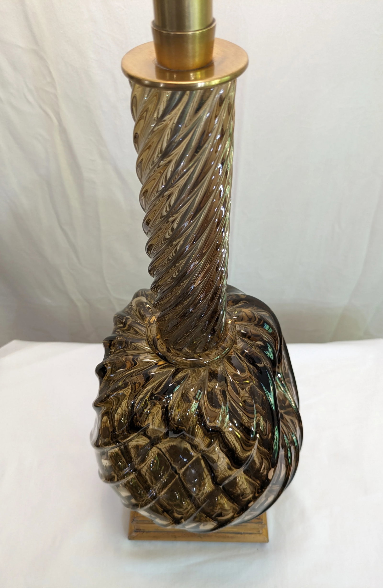 Carlo Scarpa for Venini Diamante Murano Glass Table Lamp C. 1936 - 4