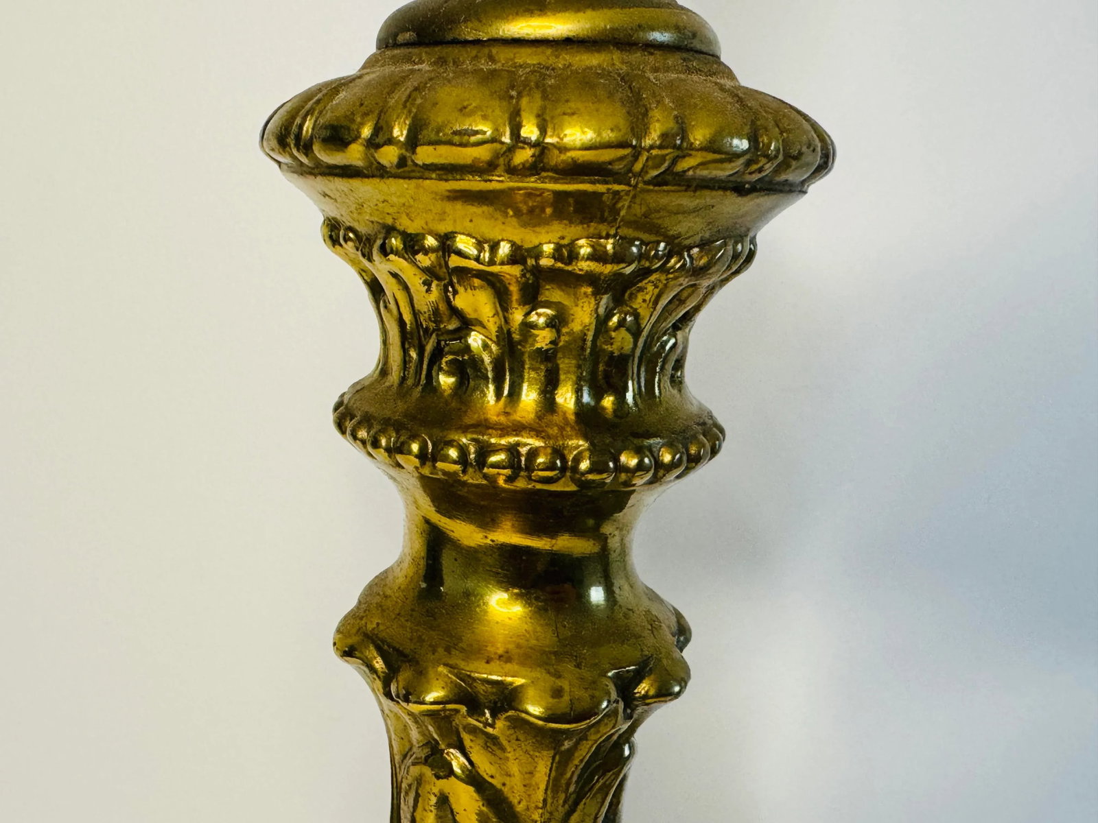Vintage 1950s Solid Brass Claw Foot Table Lamps, a Pair - 8