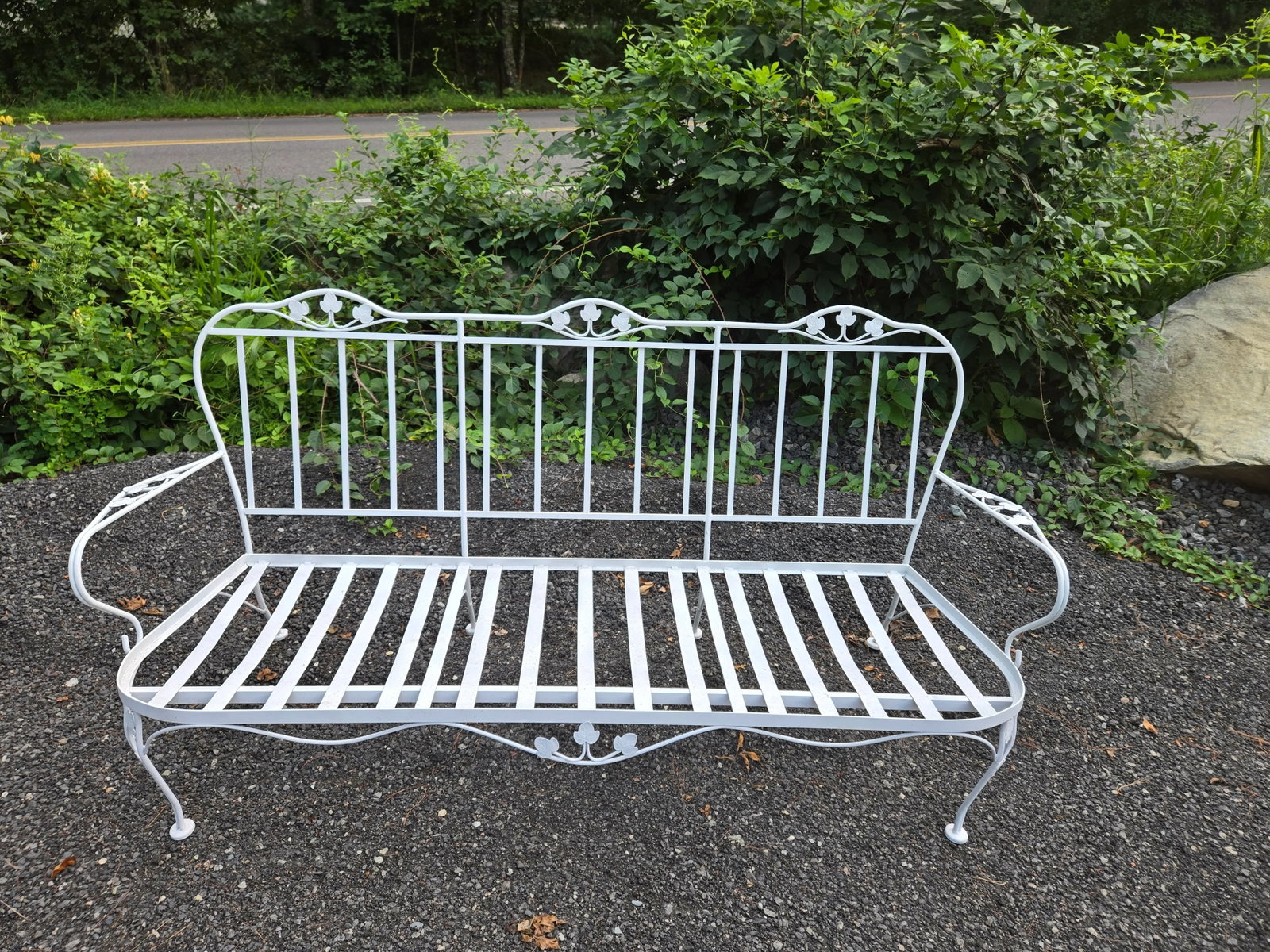 Vintage Wrought Iron Outdoor Patio Seating - 6