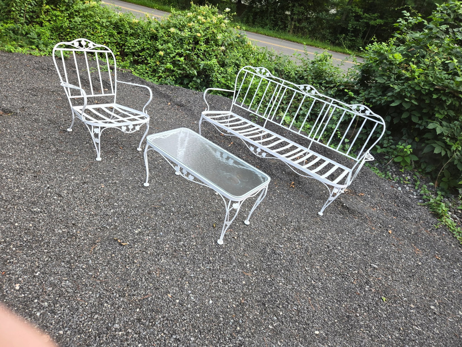 Vintage Wrought Iron Outdoor Patio Seating - 8