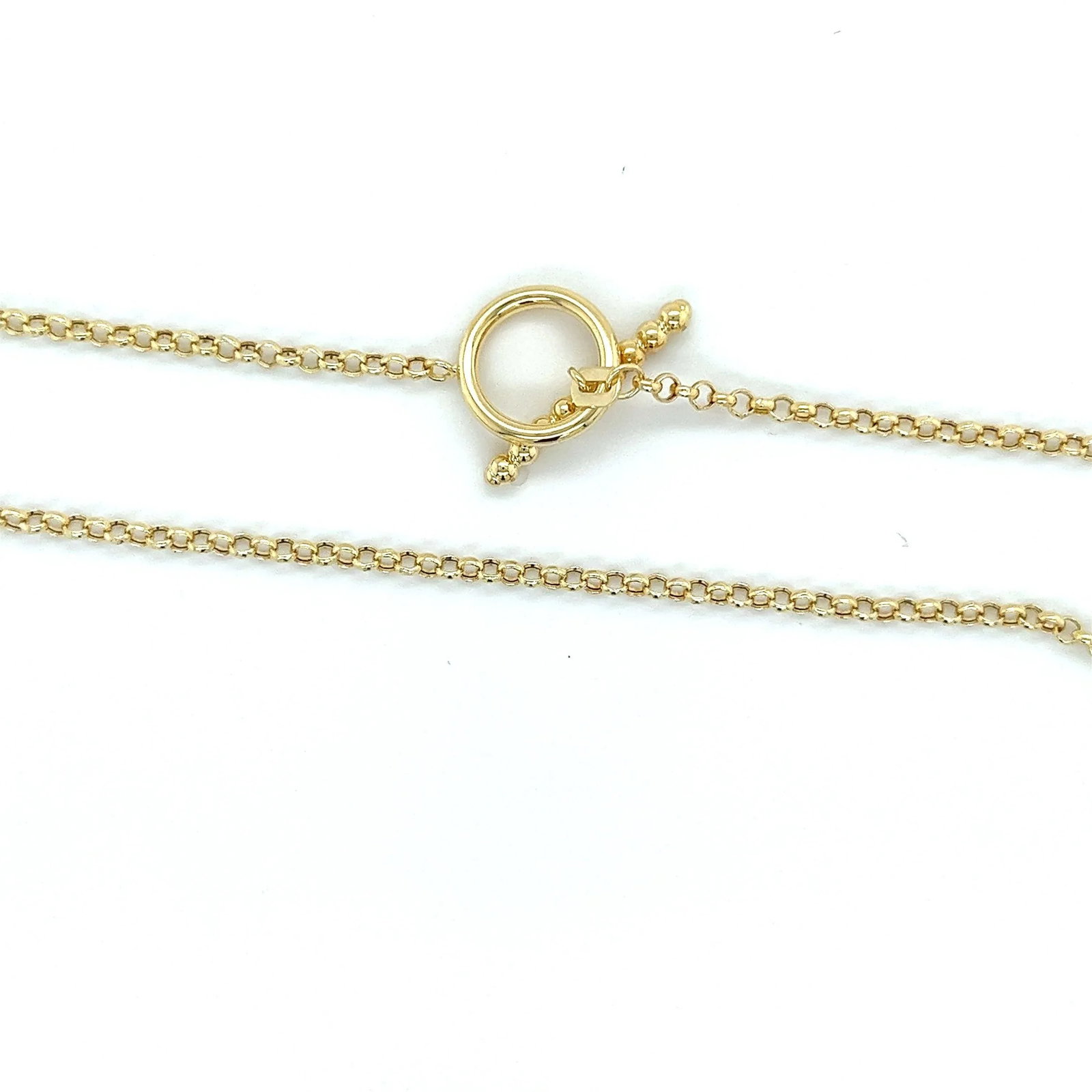 14k Gold Bar and Toggle Chain Necklace - 5