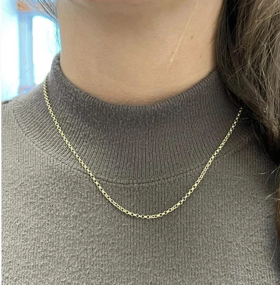 14k Gold Bar and Toggle Chain Necklace - 7