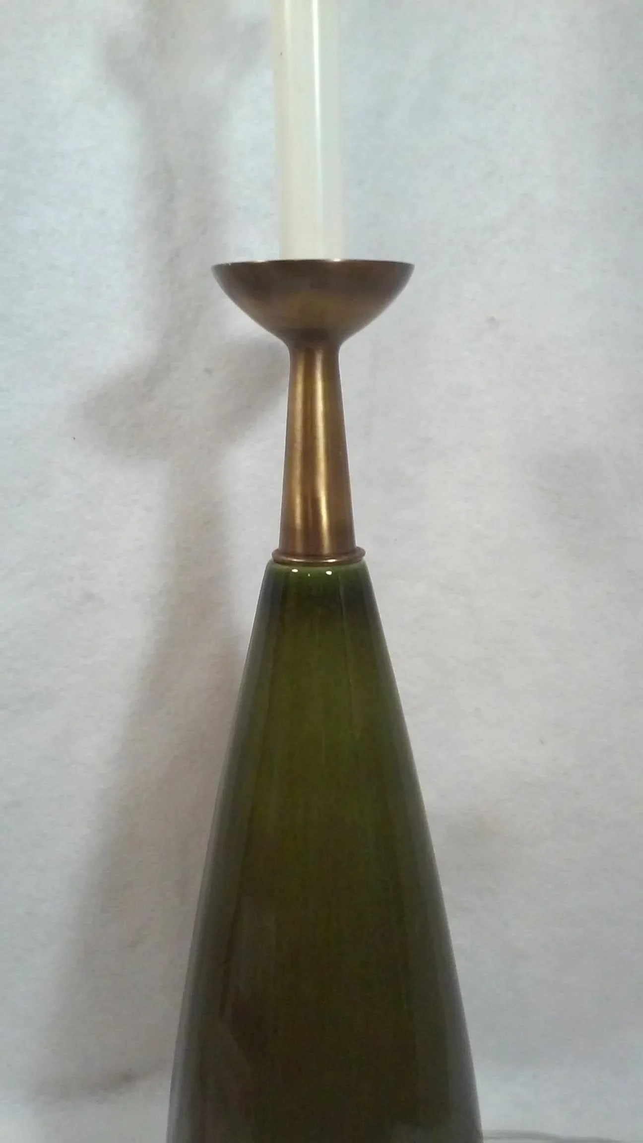 Tommi Parzinger Style Tapered Ceramic Table Lamp - 5