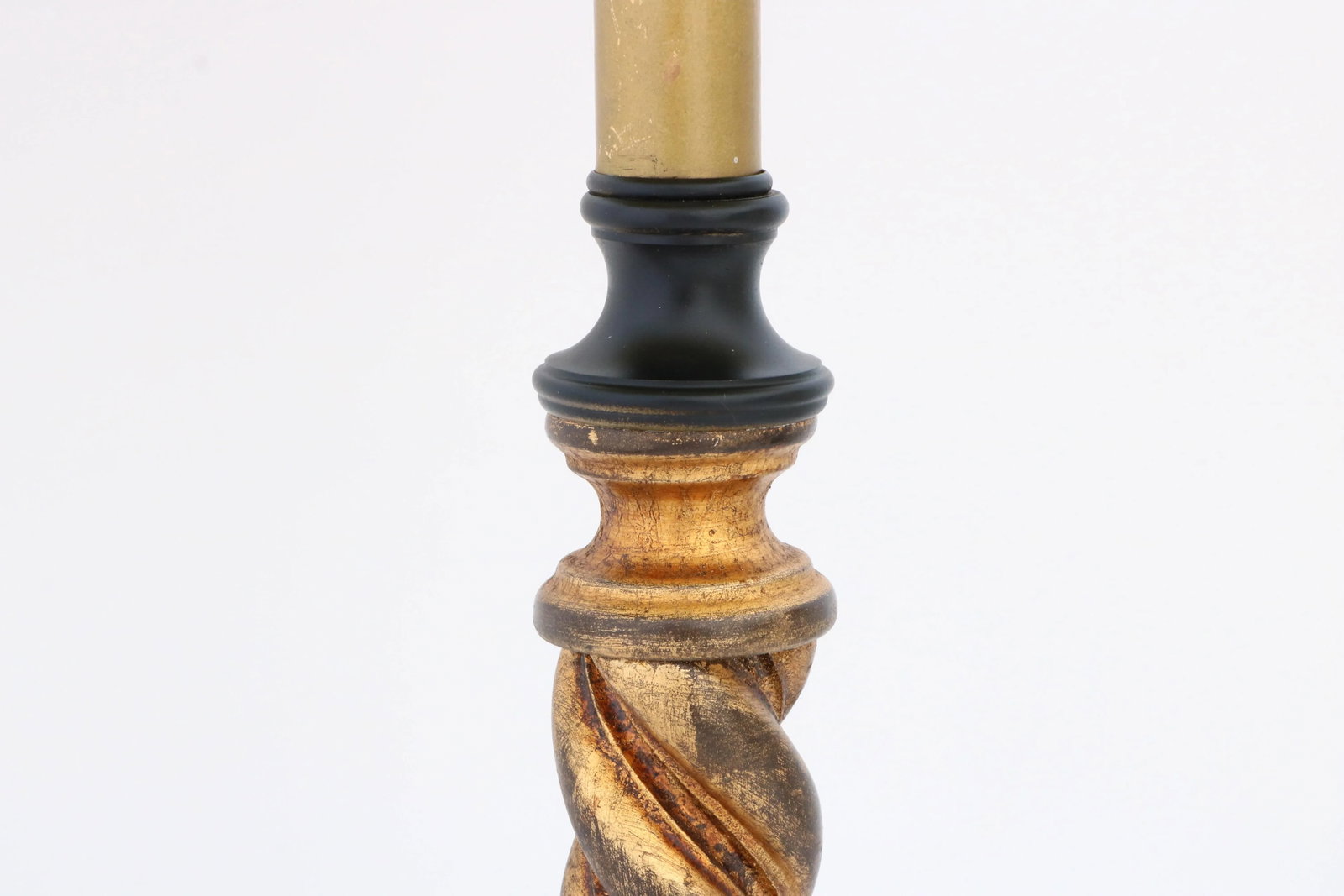 Giltwood Barley Twist Candlestick Buffet Lamps by John-Richard - a Pair - 3