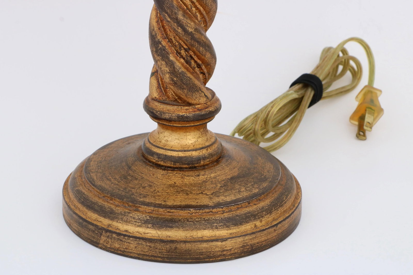 Giltwood Barley Twist Candlestick Buffet Lamps by John-Richard - a Pair - 4