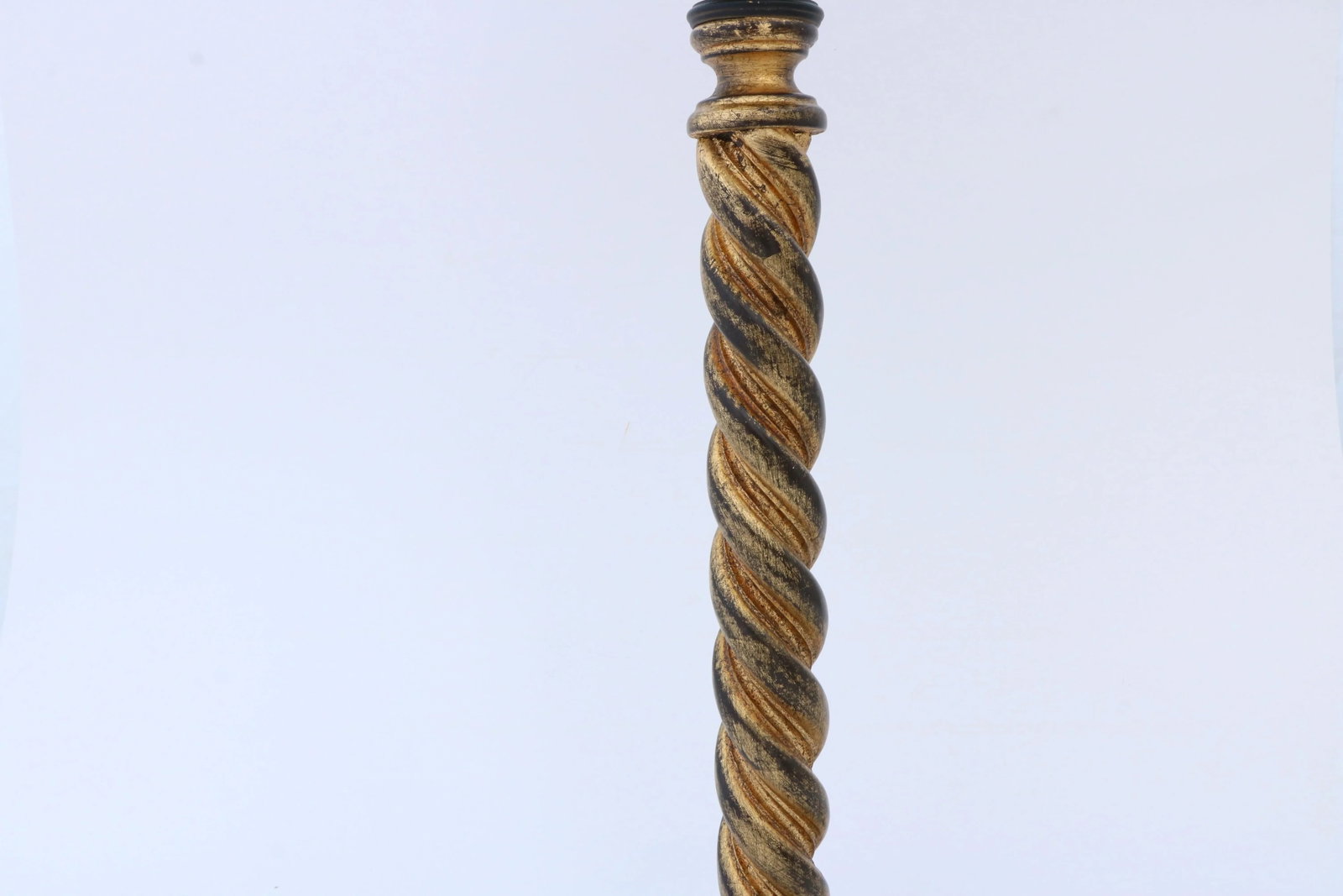 Giltwood Barley Twist Candlestick Buffet Lamps by John-Richard - a Pair - 8